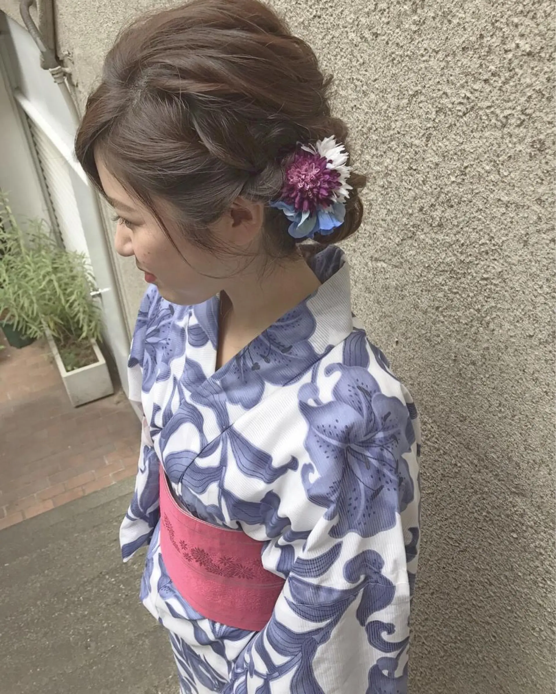 ロング カラー ヘアアレンジ オジマ ムツミのその他イメージ