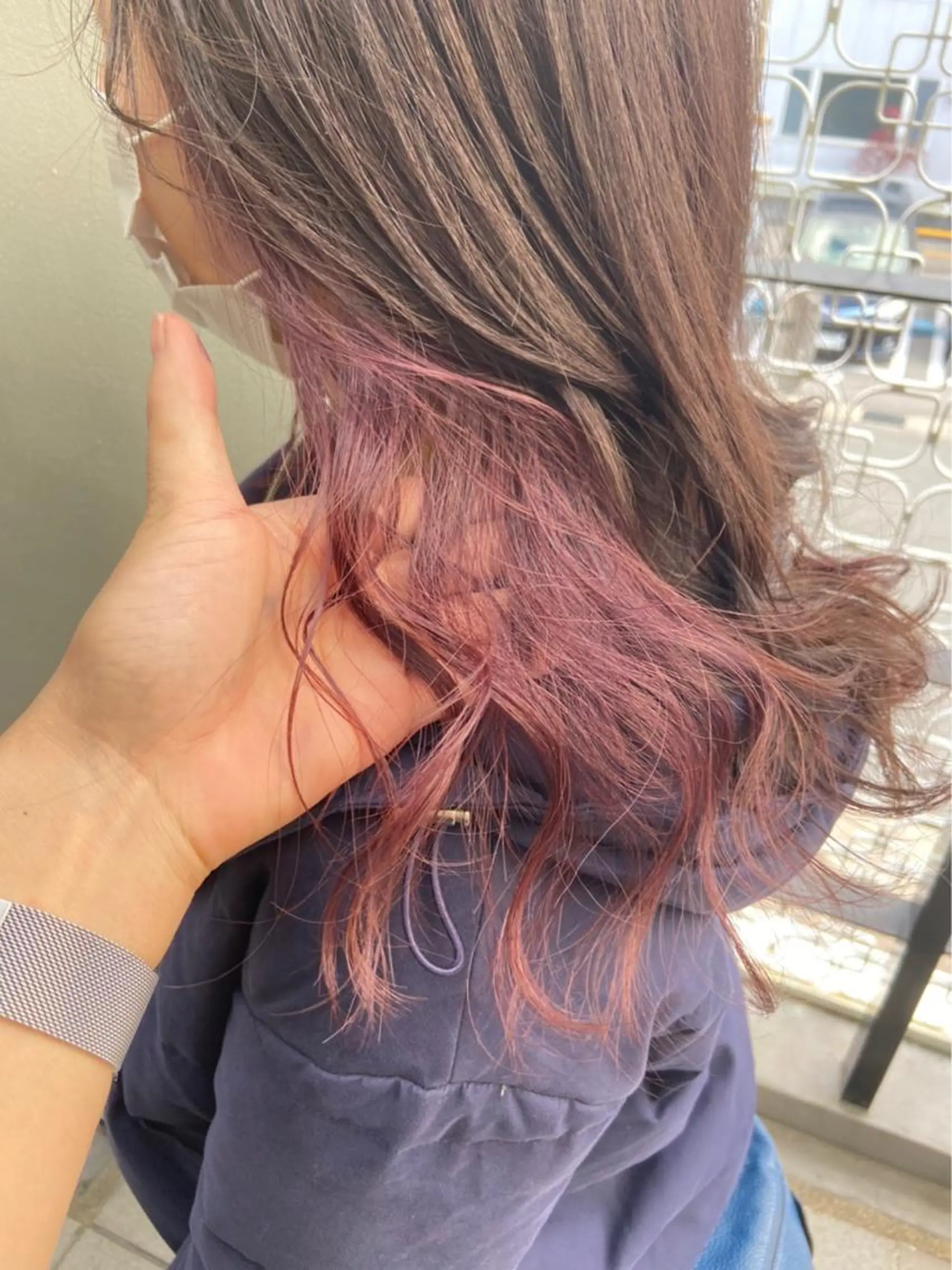 ロング カラー ブリーチ カット ヘアカラー トリートメント SAKURA✨ ショート/レイヤーのヘアスタイル
