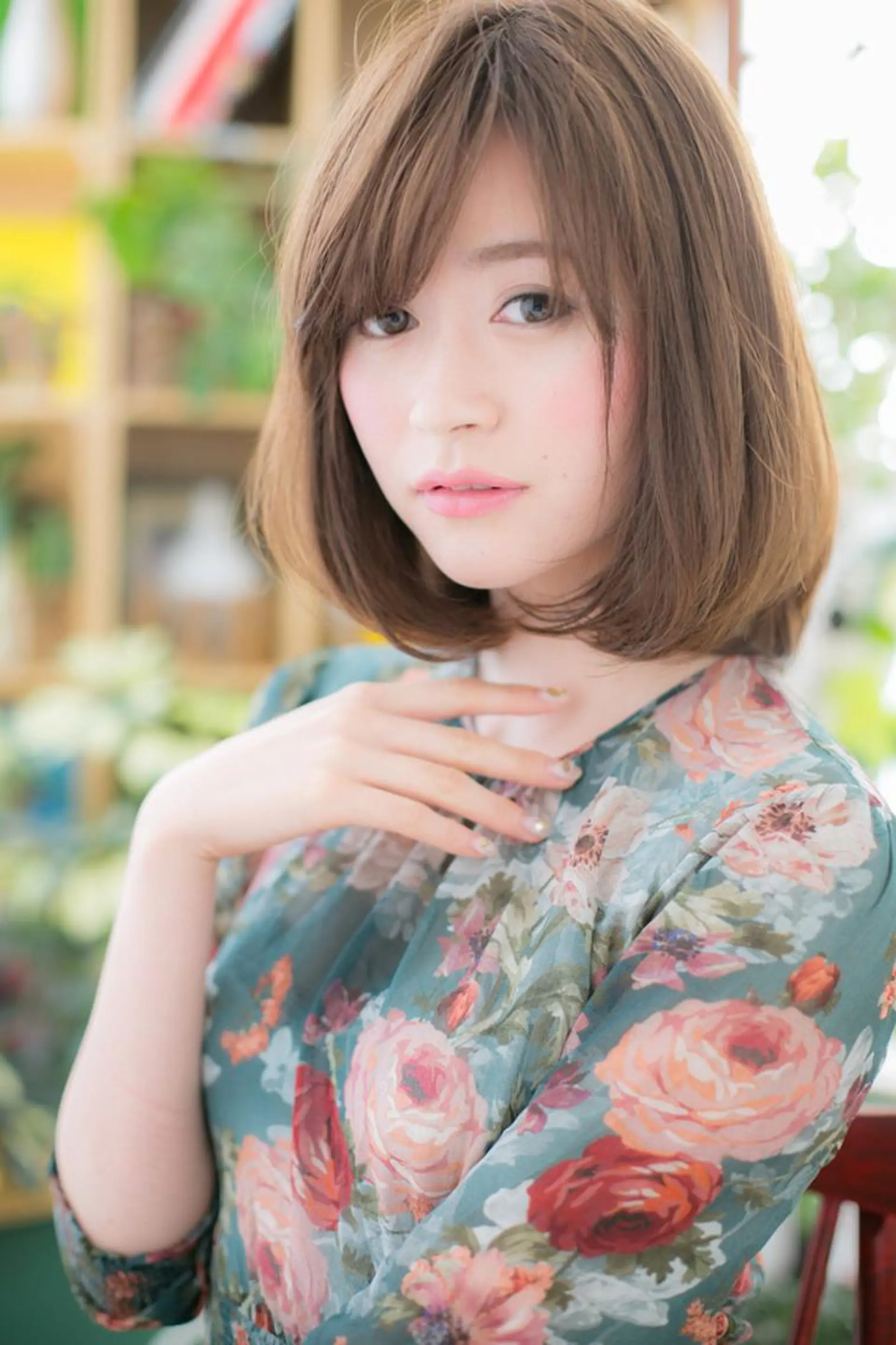 ミディアム ミディアムパーマ 小顔カット得意🌟 岩渕麻由のヘアスタイル