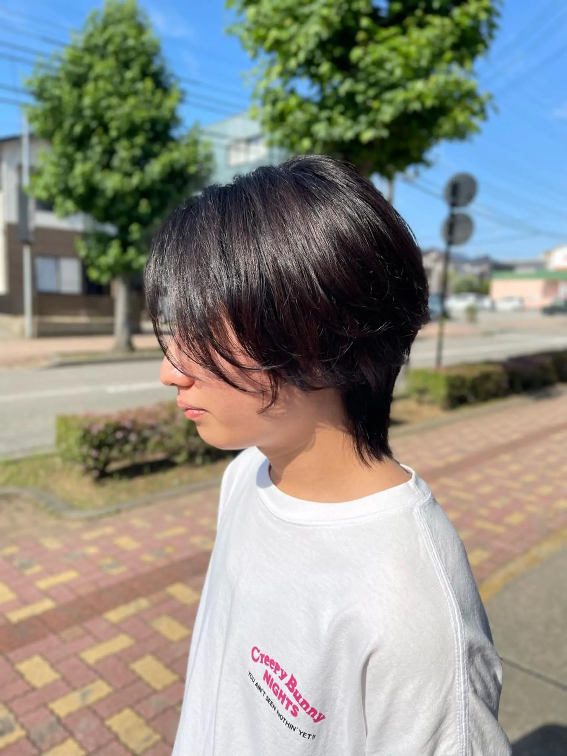 ミディアム カラー パーマ ヘアアレンジ メンズ 坂尻 嘉珠也のヘアスタイル