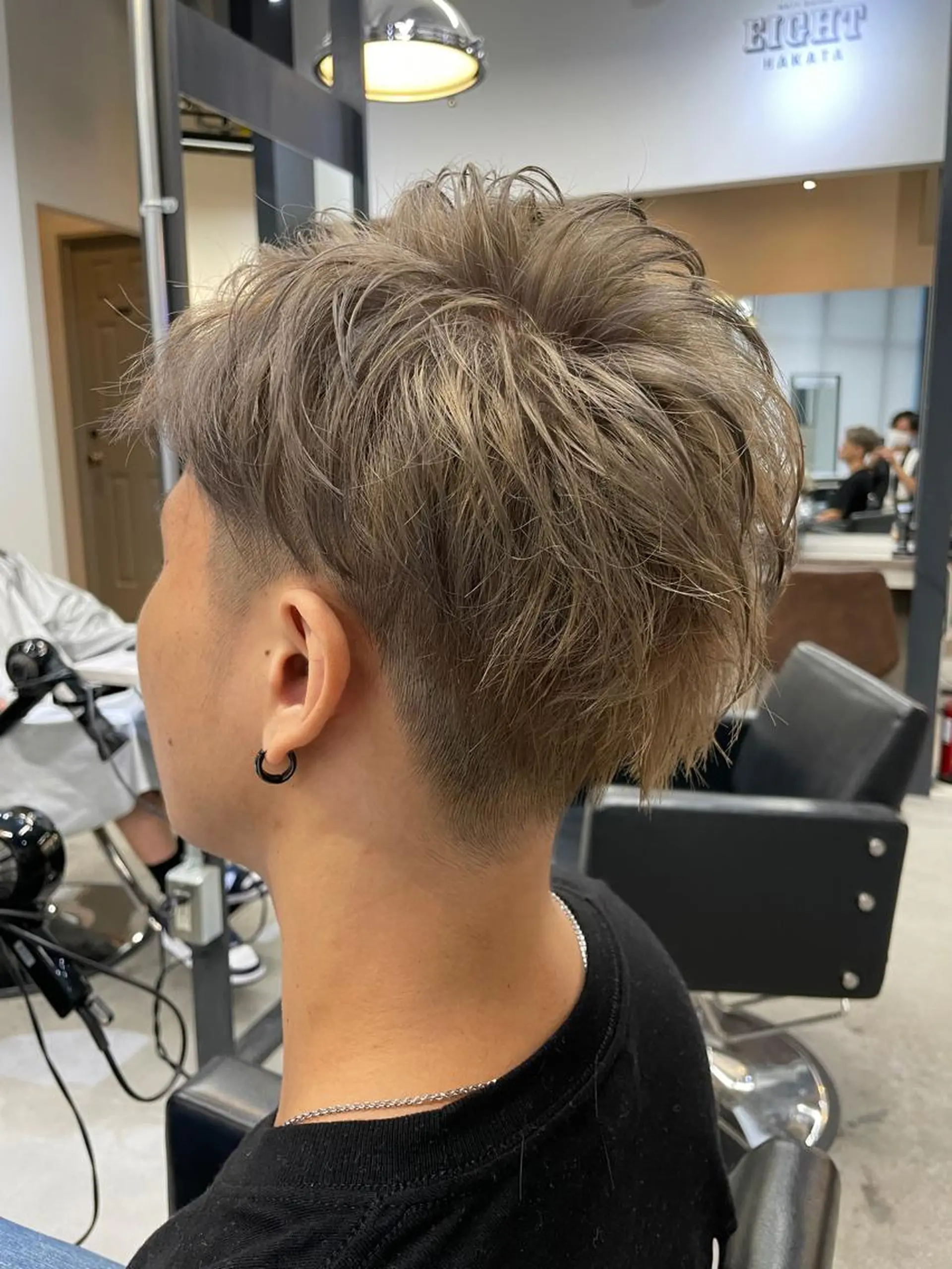 メンズ メンズブリーチ メンズハイトーン カット ヘアカラー 福永速人 /メンズパーマのヘアスタイル