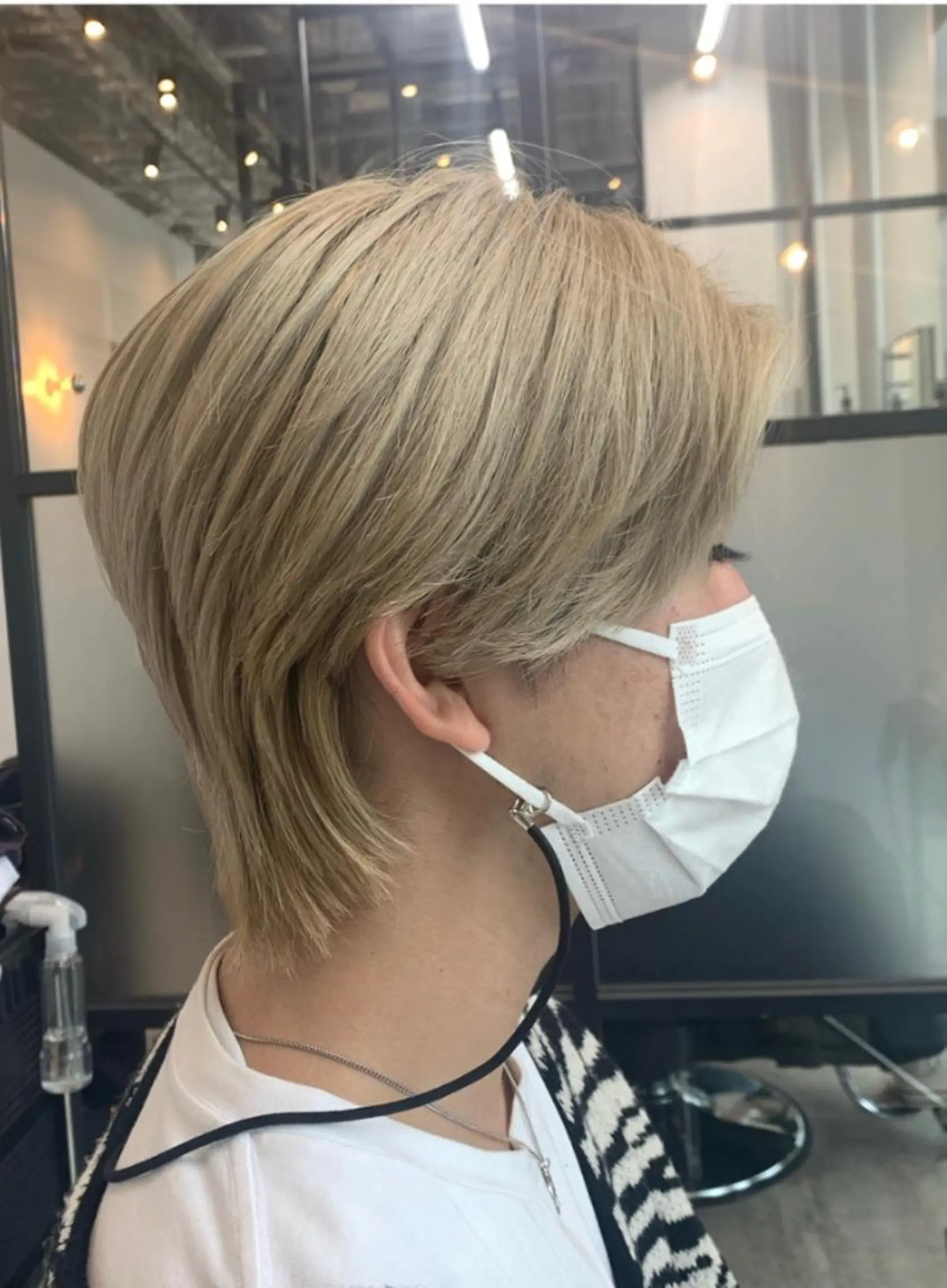 ミディアム メンズ 韓国レイヤー✨ yasuko銀座のヘアスタイル