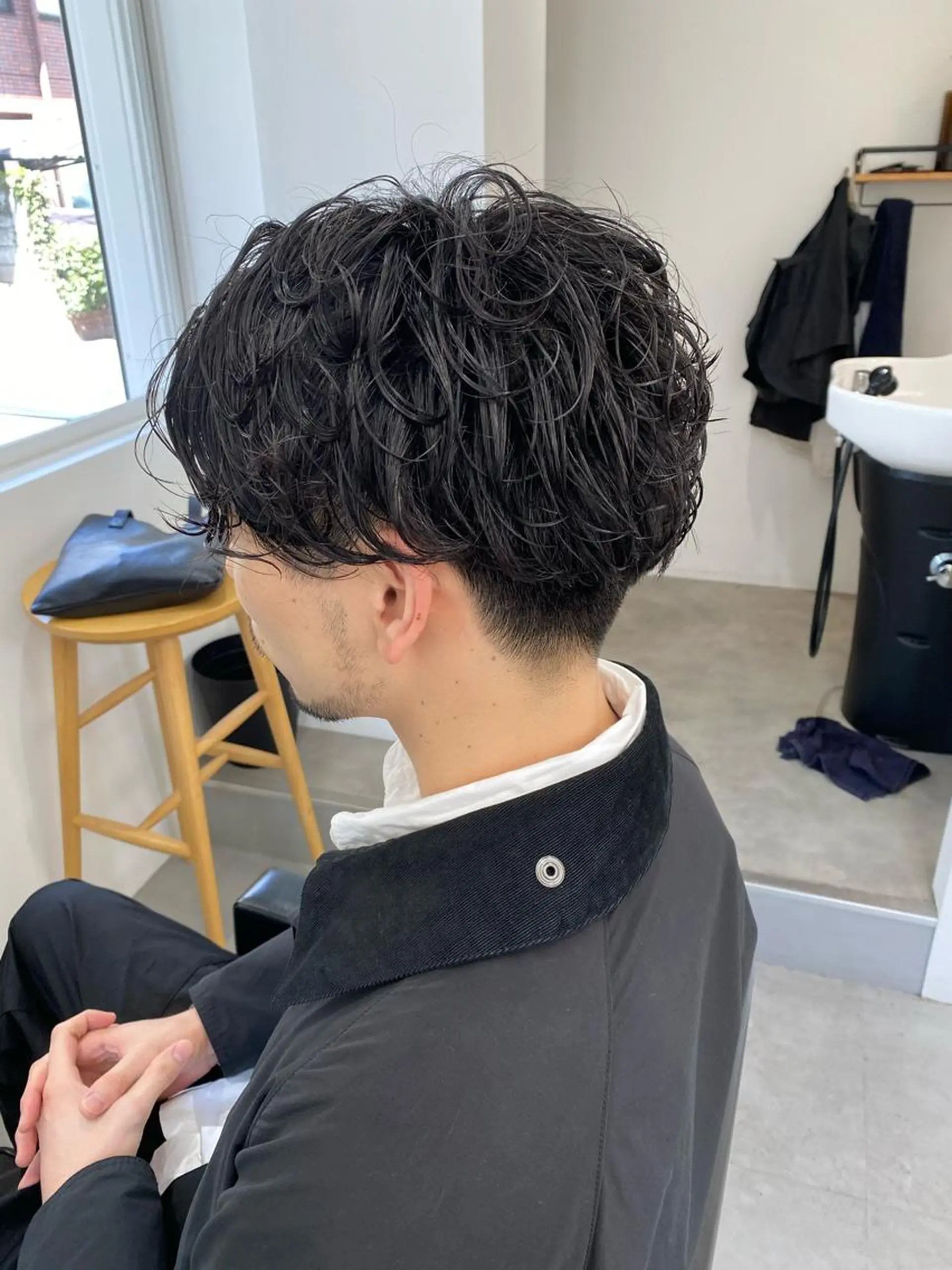 パーマ メンズ メンズパーマ メンズショート 刈り上げ カット パーマ YinYang所属・川﨑 章弘のヘアスタイル