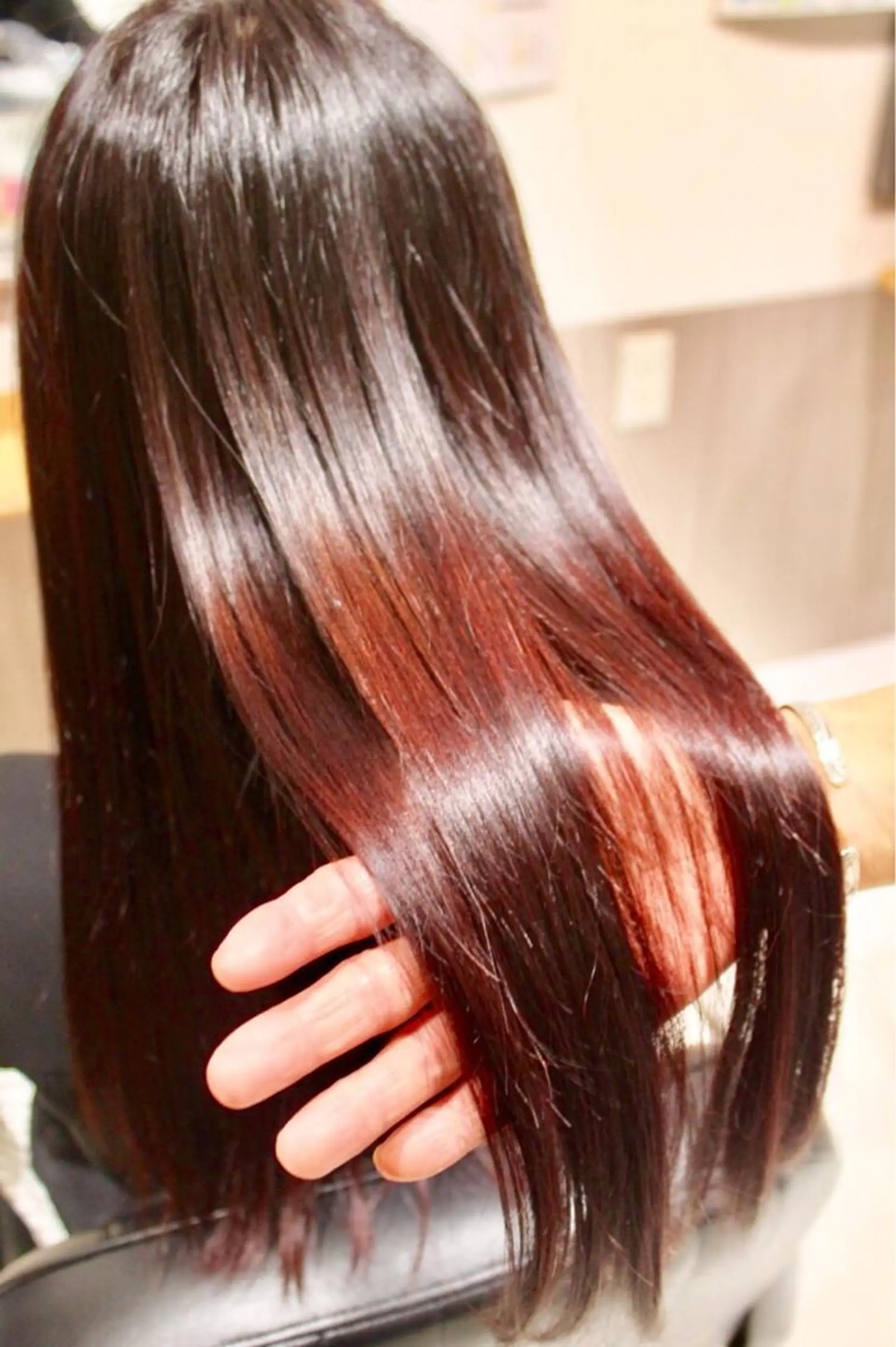 ロング カット トリートメント 髪質改善サロン 福田昌子のヘアスタイル