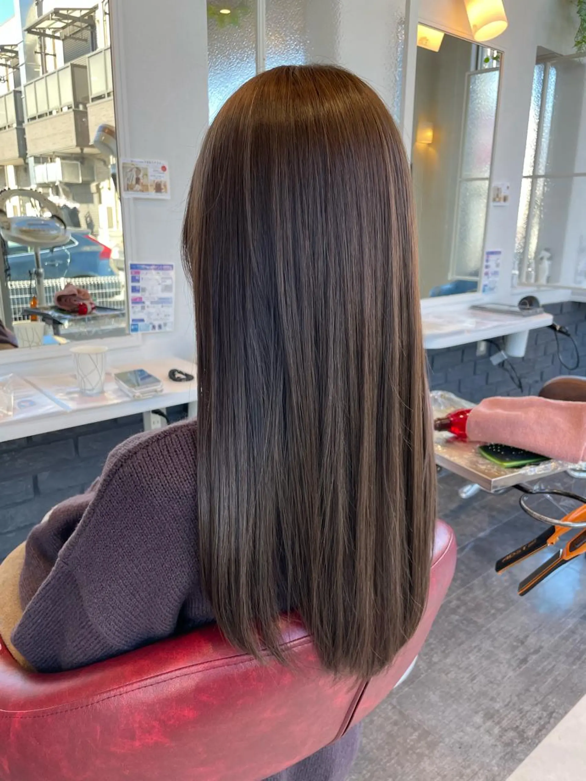 セミロング カラー カット ヘアカラー パーマ トリートメント TELAHAIR 副代表　菊池謙のヘアスタイル