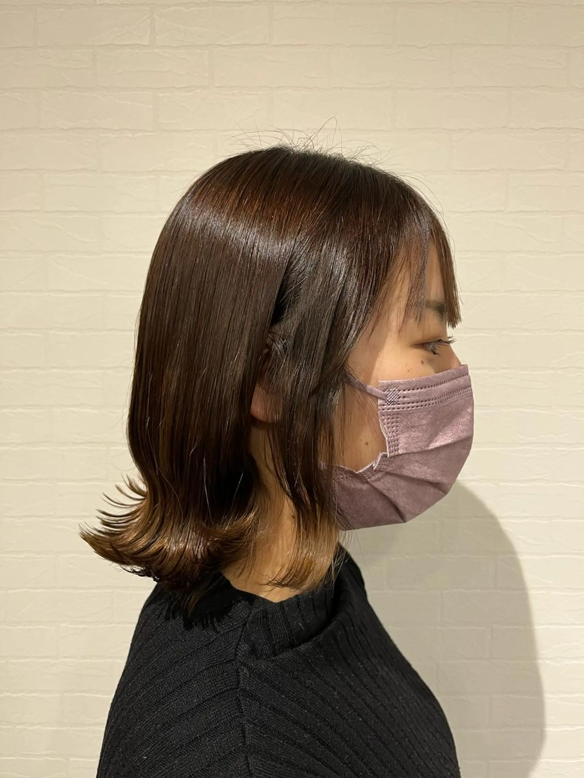 ミディアム ボブ 外ハネヘア カット 推し活美容師 🩵 Hayashiのヘアスタイル