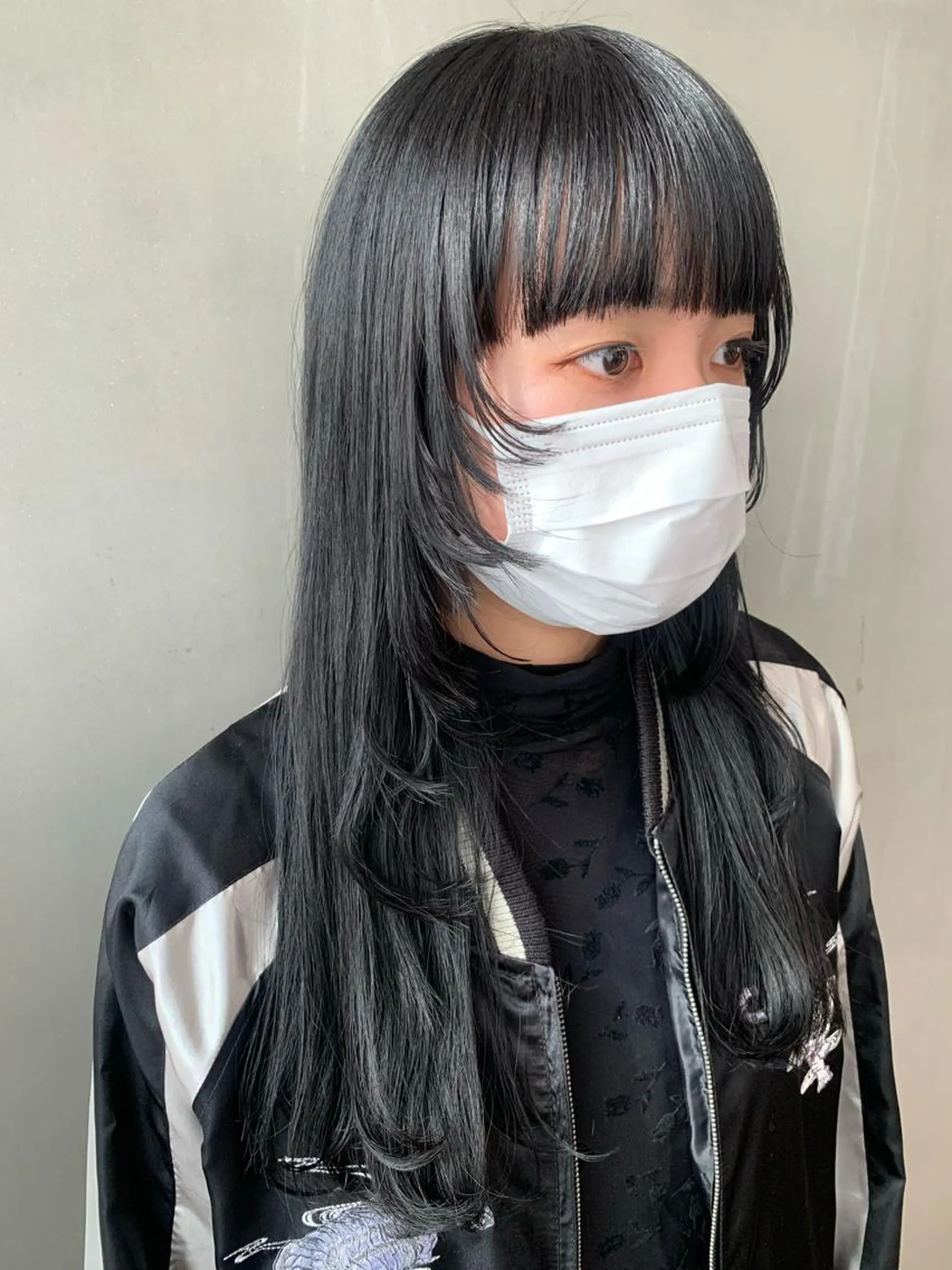 ロング カラー パーマ ヘアアレンジ メンズ キッズ ネイル マツエク・マツパ メンズウルフカット ロング ウルフカット ロングネイル SALOWIN梅田茶屋町店所属・ウルフレイヤーカット /チヒロのヘアスタイル