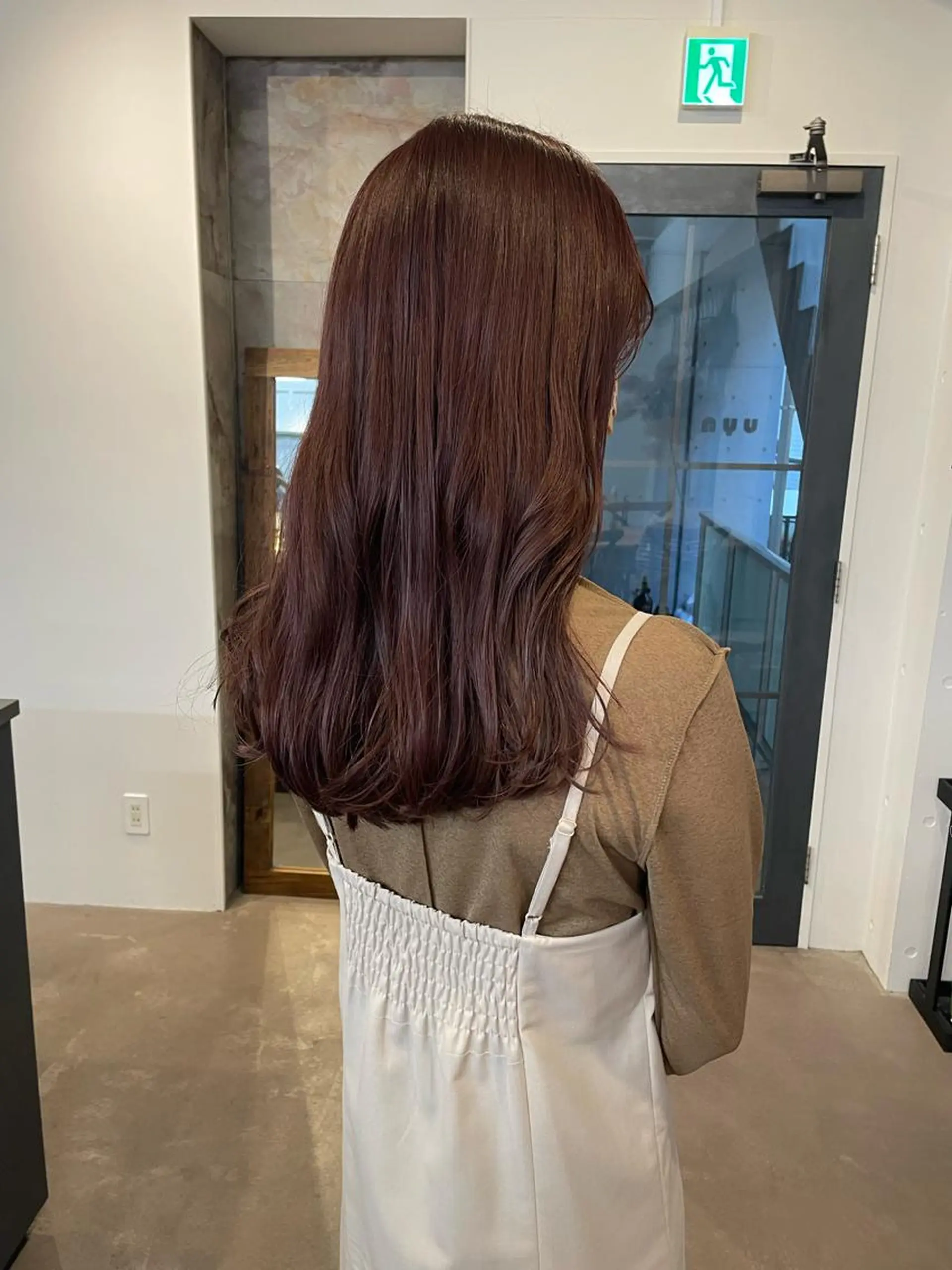 ロング カラー 原 菜帆のヘアスタイル