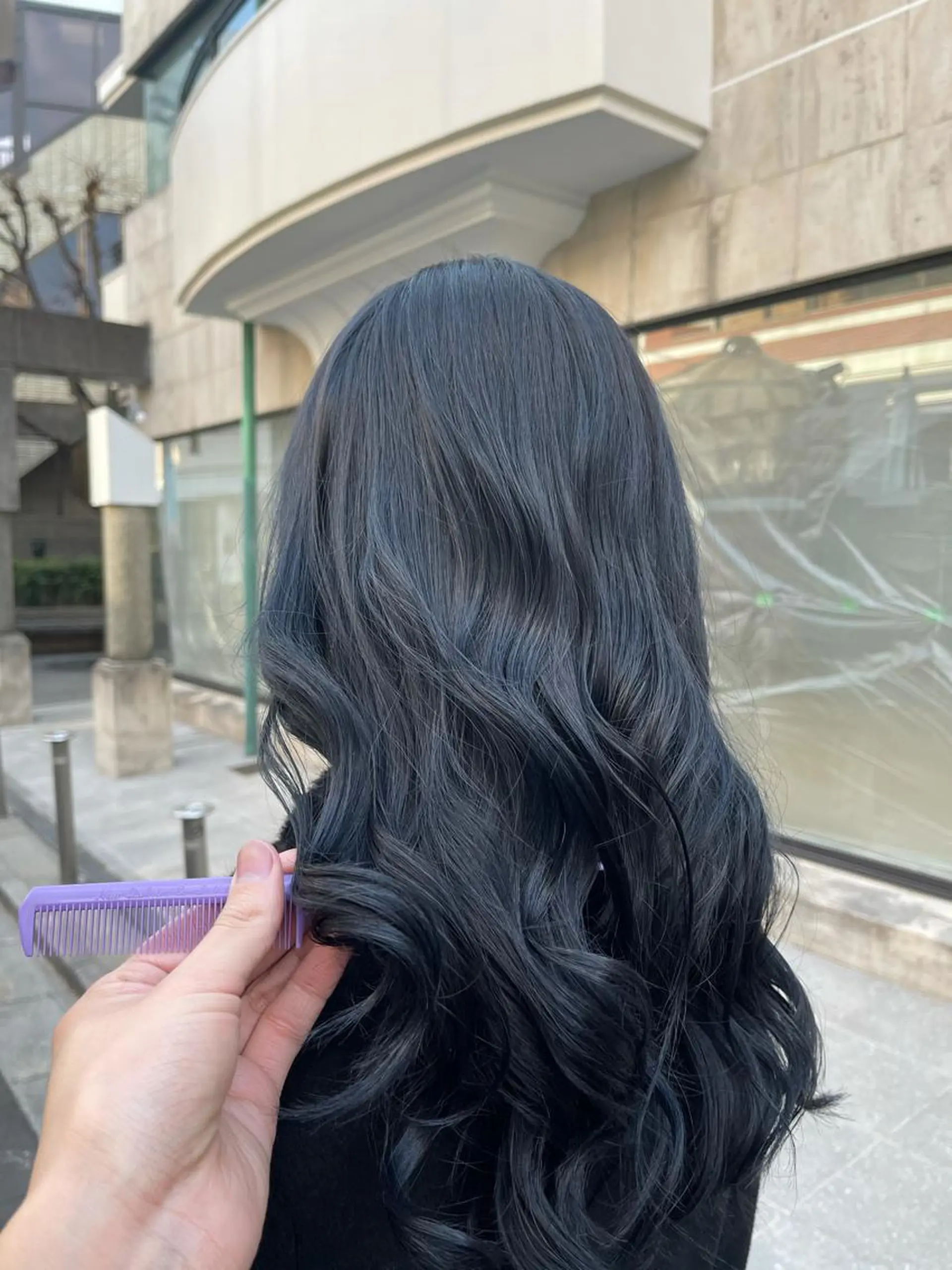 カラー ネイビーカラー Hapiness所属・髪質改善&カラー特化 ボブ&ロングRYOのヘアスタイル