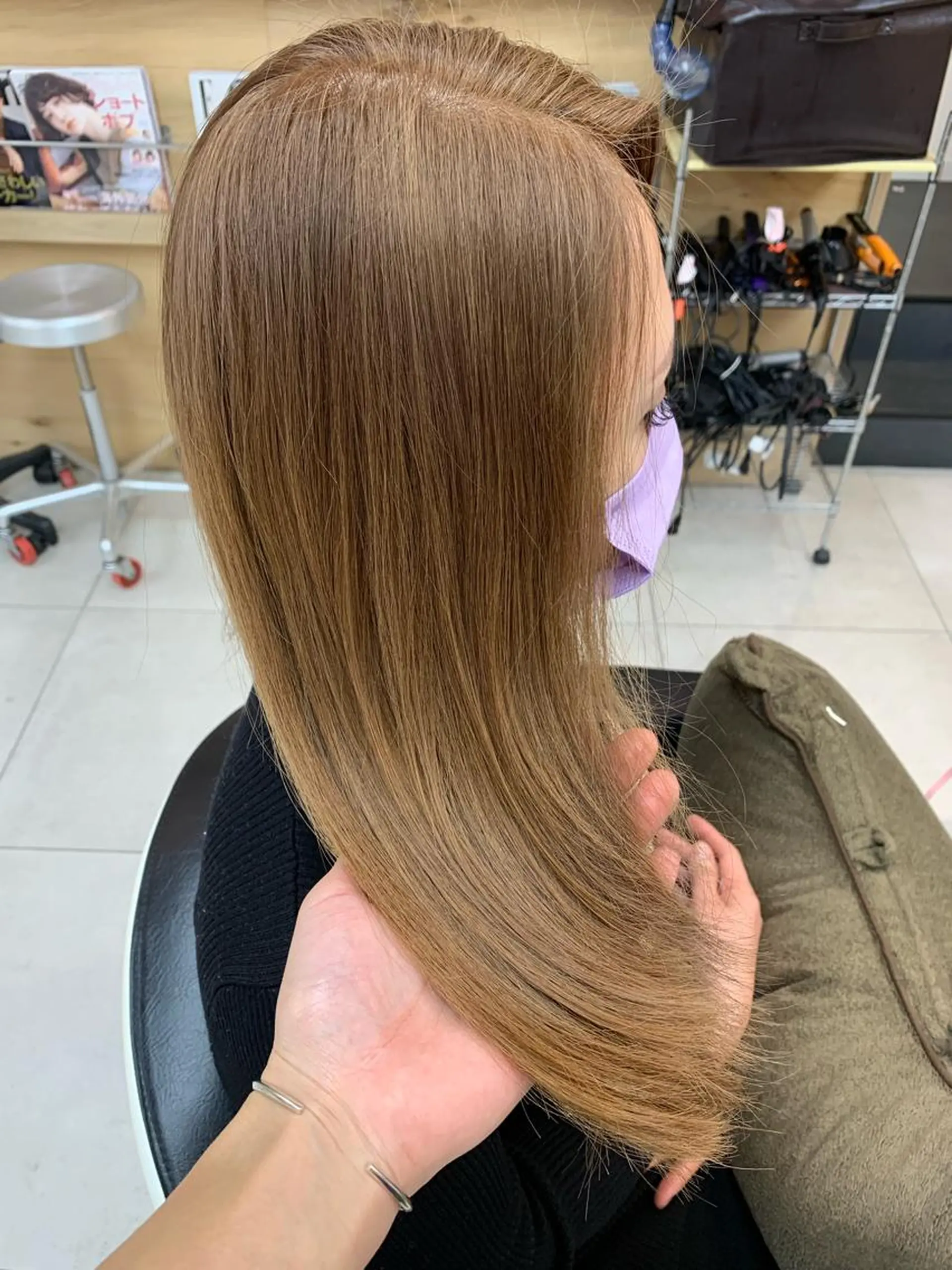 ミディアム カラー ヘアカラー L PLACE所属・L PLACE 丸山一希のヘアスタイル
