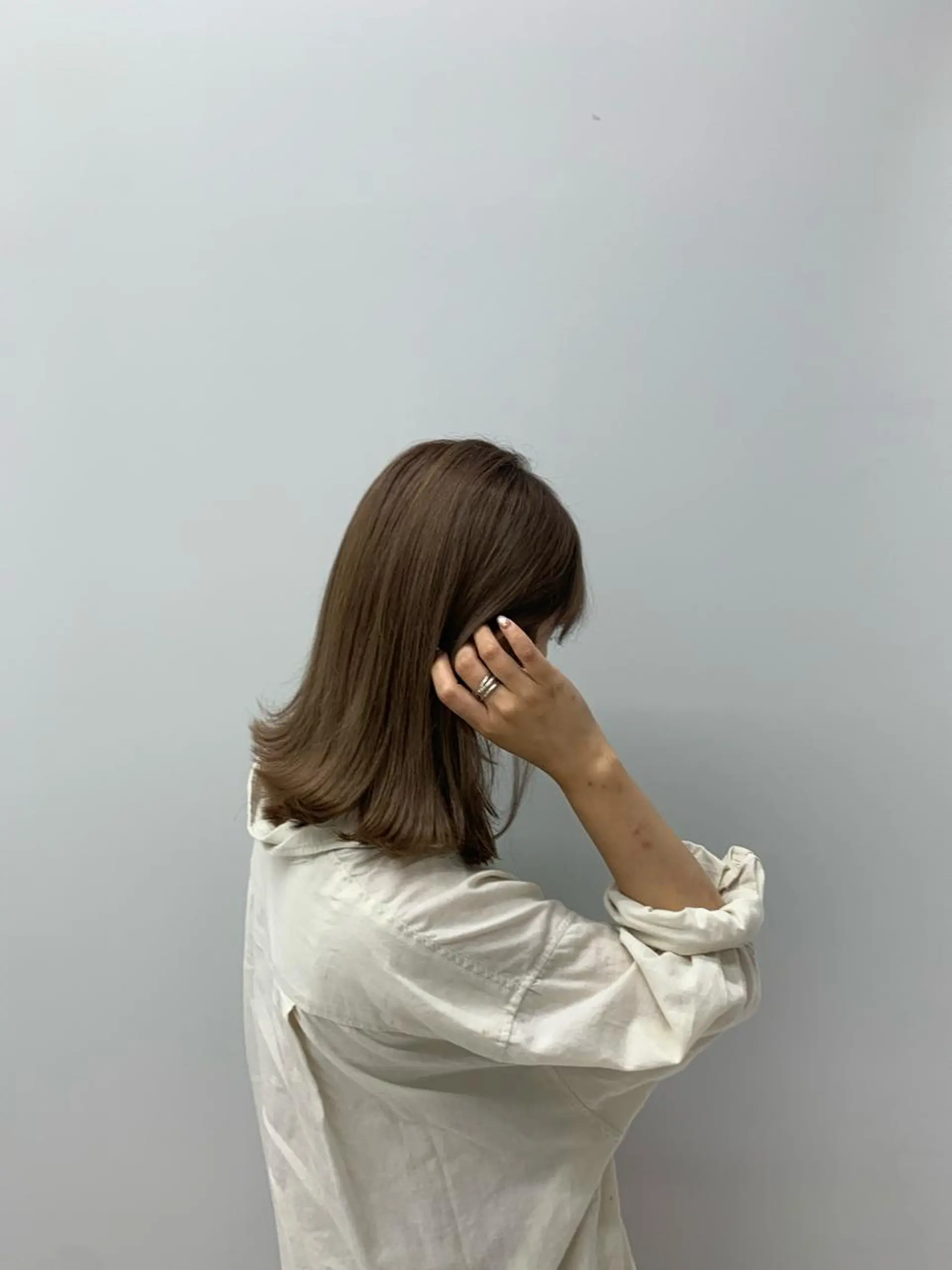 ミディアム ヘアカラー トリートメント よしのり genieeのヘアスタイル