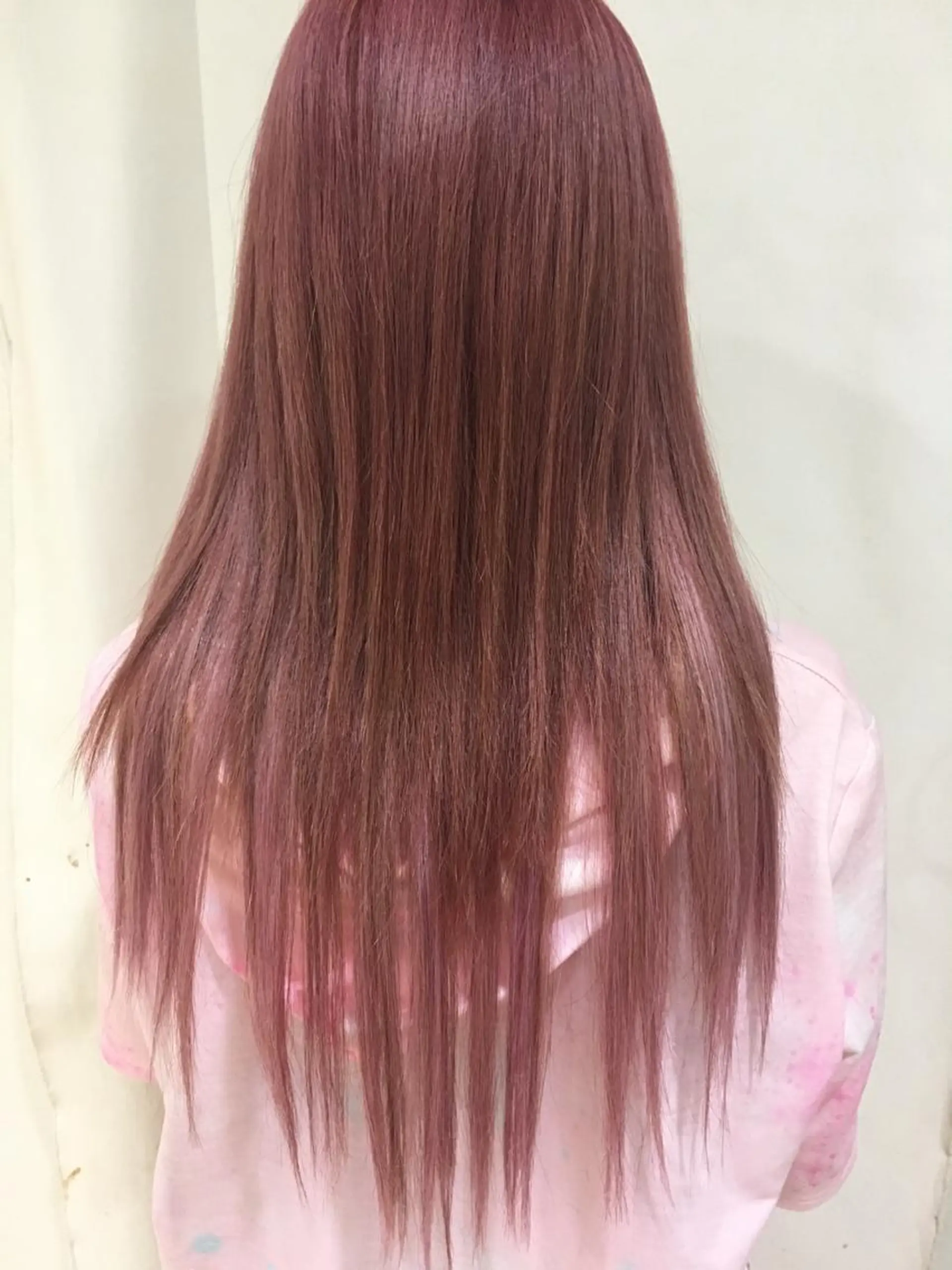 セミロング カラー ヘアアレンジ ピンクカラー エクステ きむえり/セット/ 髪質改善/カラーのヘアスタイル