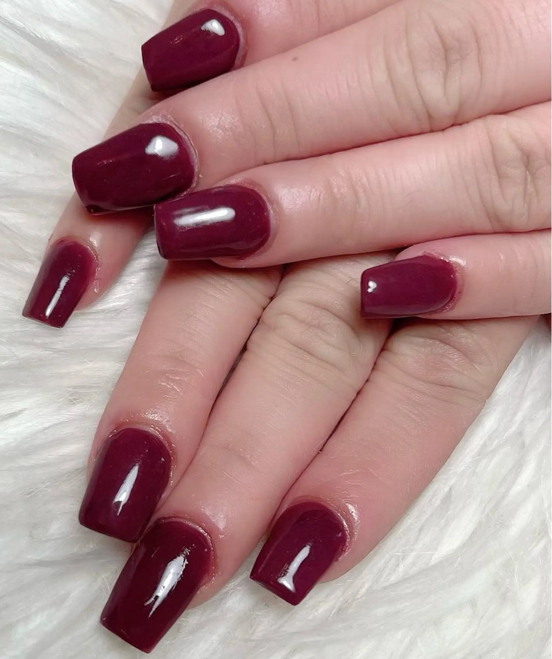 ネイル ワンカラーネイル スカルプネイル ハンドネイル シェヌネイル JURAのネイルデザイン