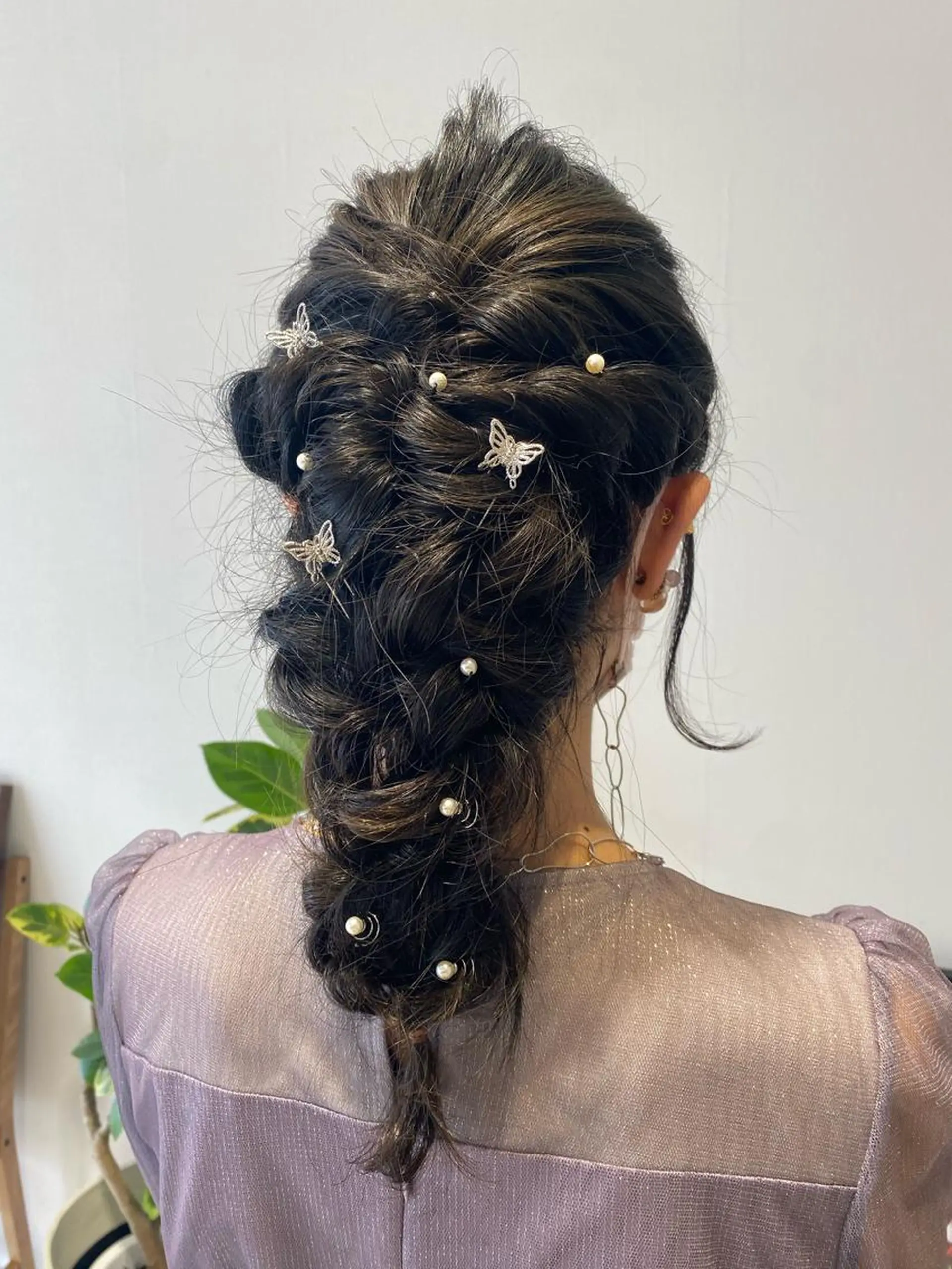 セミロング ヘアアレンジ tomona. iのマツエク・マツパデザイン