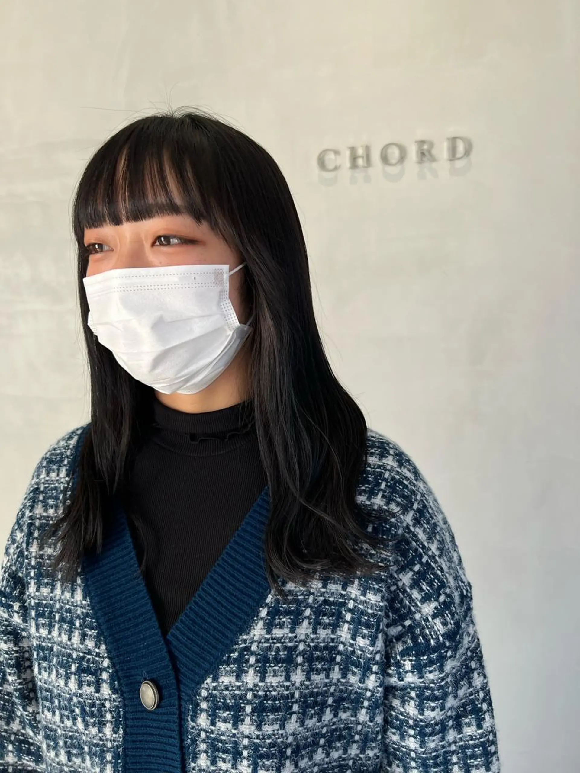 セミロング カラー ブルーカラー ブルーグレー ブルーグレージュ イヤリングカラー グレージュ 🦄Rena 🦄のヘアスタイル