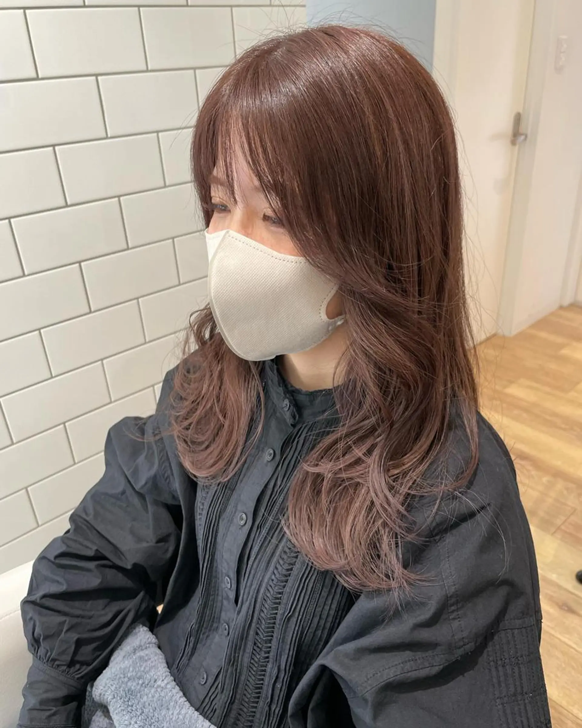 ミディアム カラー パーマ ヘアアレンジ メンズ キッズ ネイル マツエク・マツパ 子どものヘアアレンジ レイヤーカット ミディアムネイル 🫧垢抜けヘア🫧 SHIORIのヘアスタイル