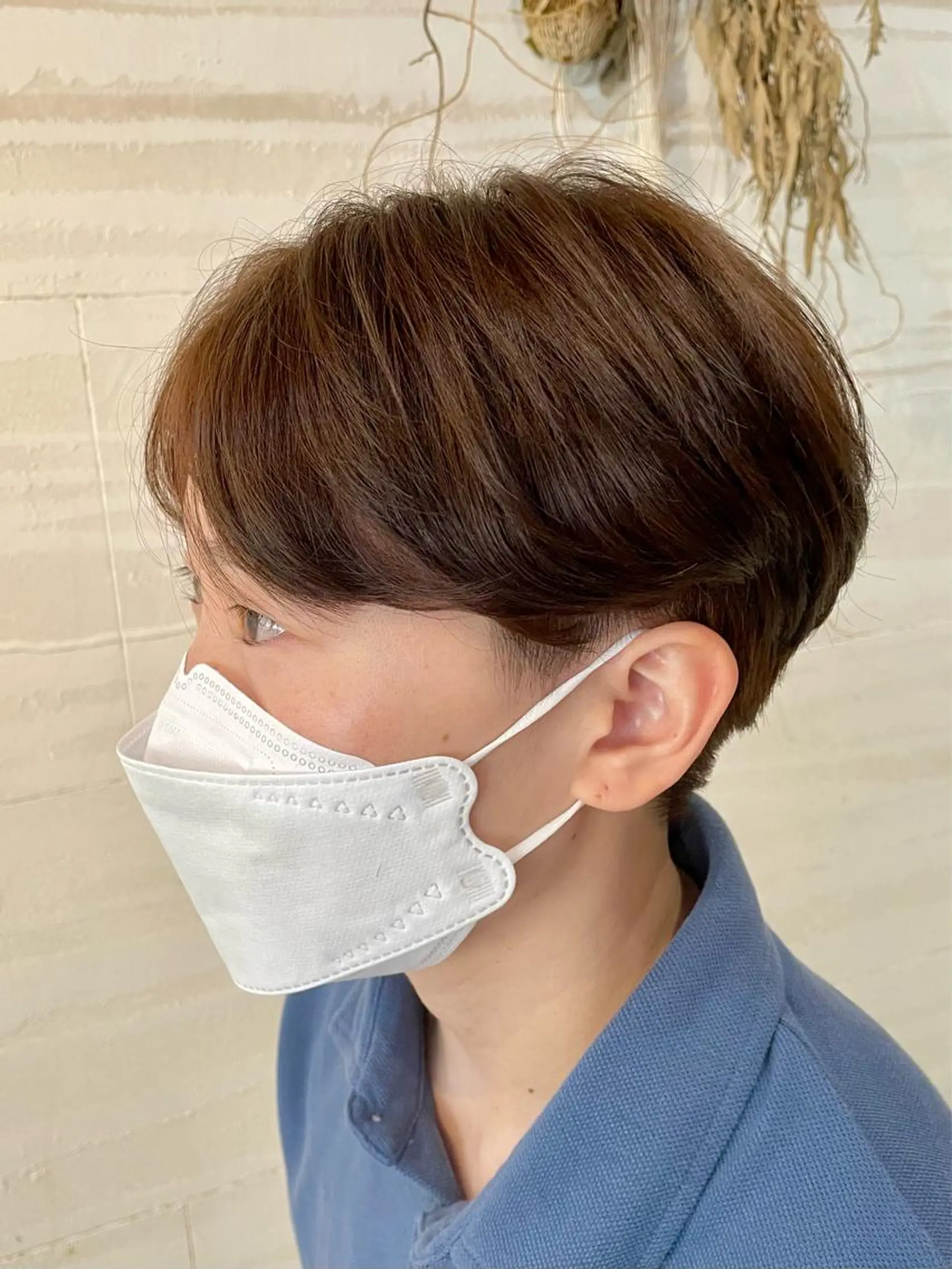 ショート カラー ハンサムショート ブラウンカラー ナチュラルブラウン ショートヘア カット ヘアカラー トリートメント シェアサロン〜糸ito〜所属・Hiro ヒロのヘアスタイル
