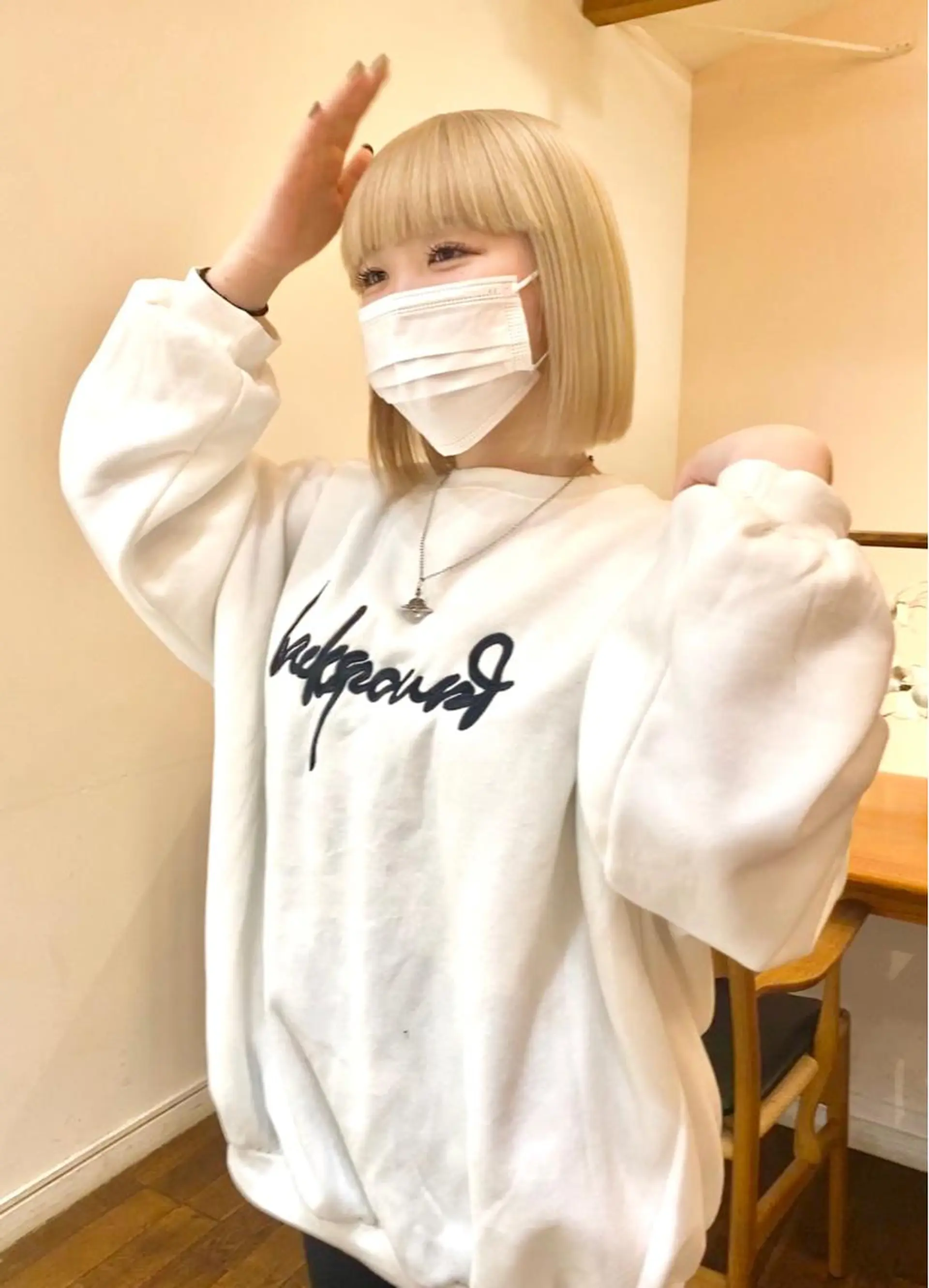 ミディアム カラー ブリーチ ブロンド ケアブリーチ ダブルカラー ハイトーンカラー ヘアカラー ハイトーン/デザイン hirokiのヘアスタイル
