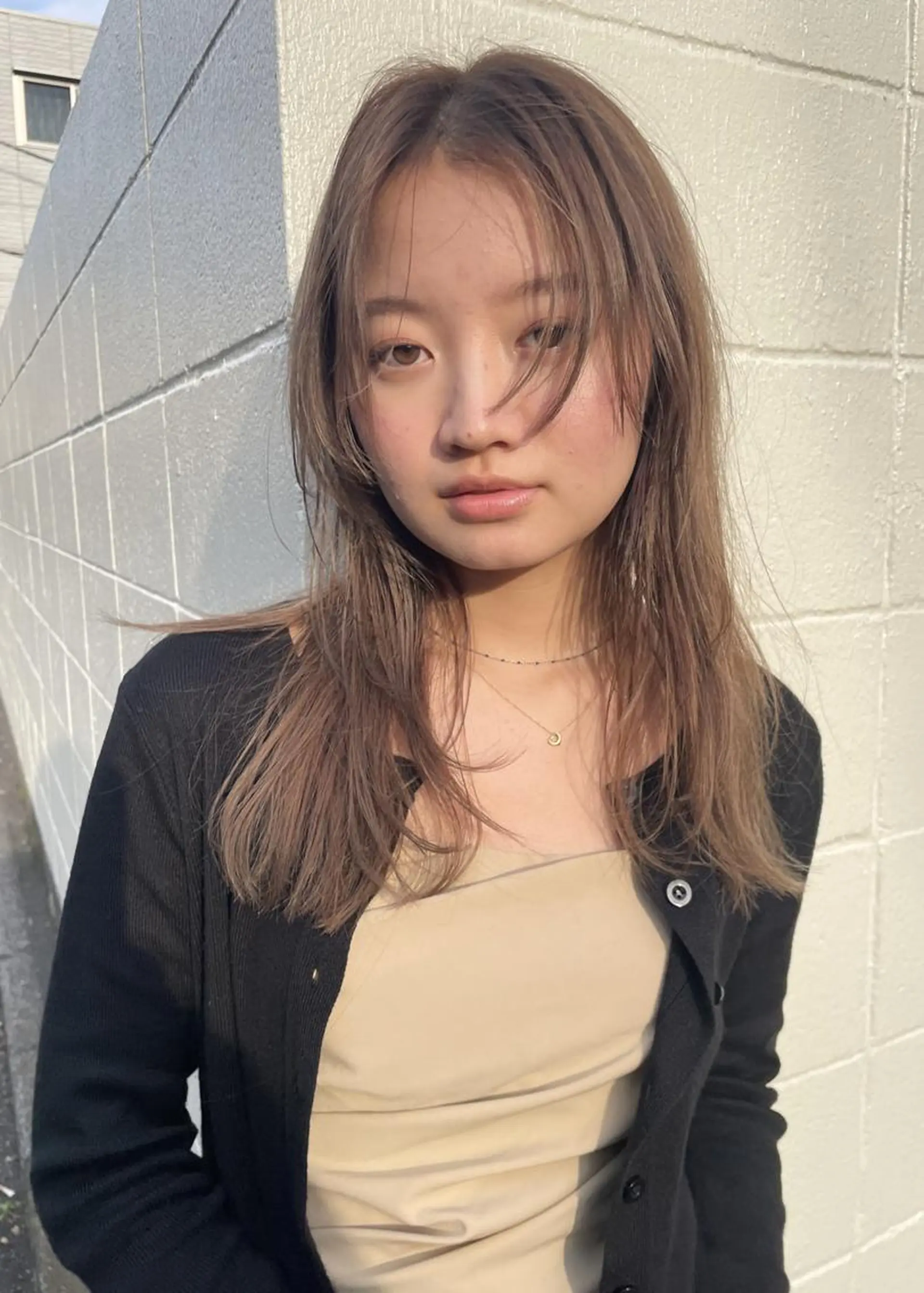 ミディアム カラー パーマ ショートボブ ミディアムパーマ アディクシーカラー ブリーチ ケアブリーチ カット ヘアカラー トリートメント CEINE OURのヘアスタイル