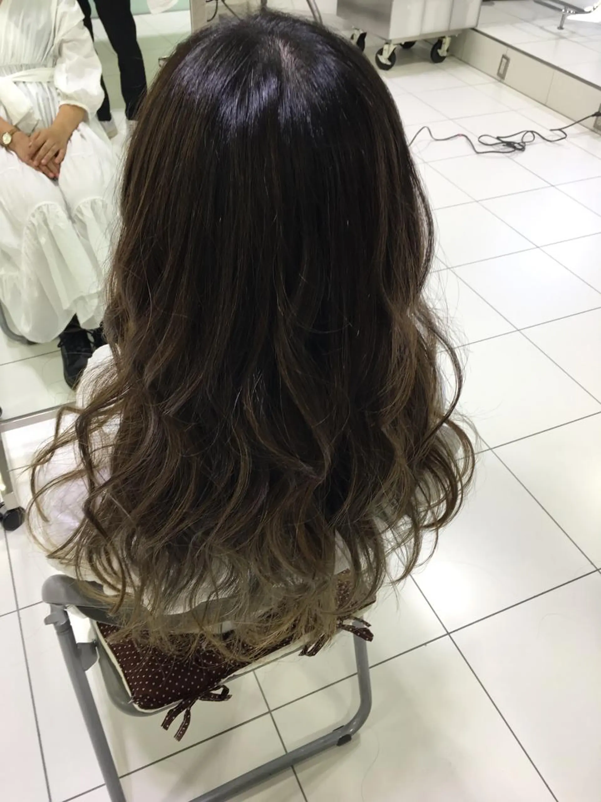 ロング カラー バレイヤージュ レイヤーカット Agu  hair rupia 金沢店所属・金沢美容室/ 艶髪/夜営業/JINのヘアスタイル