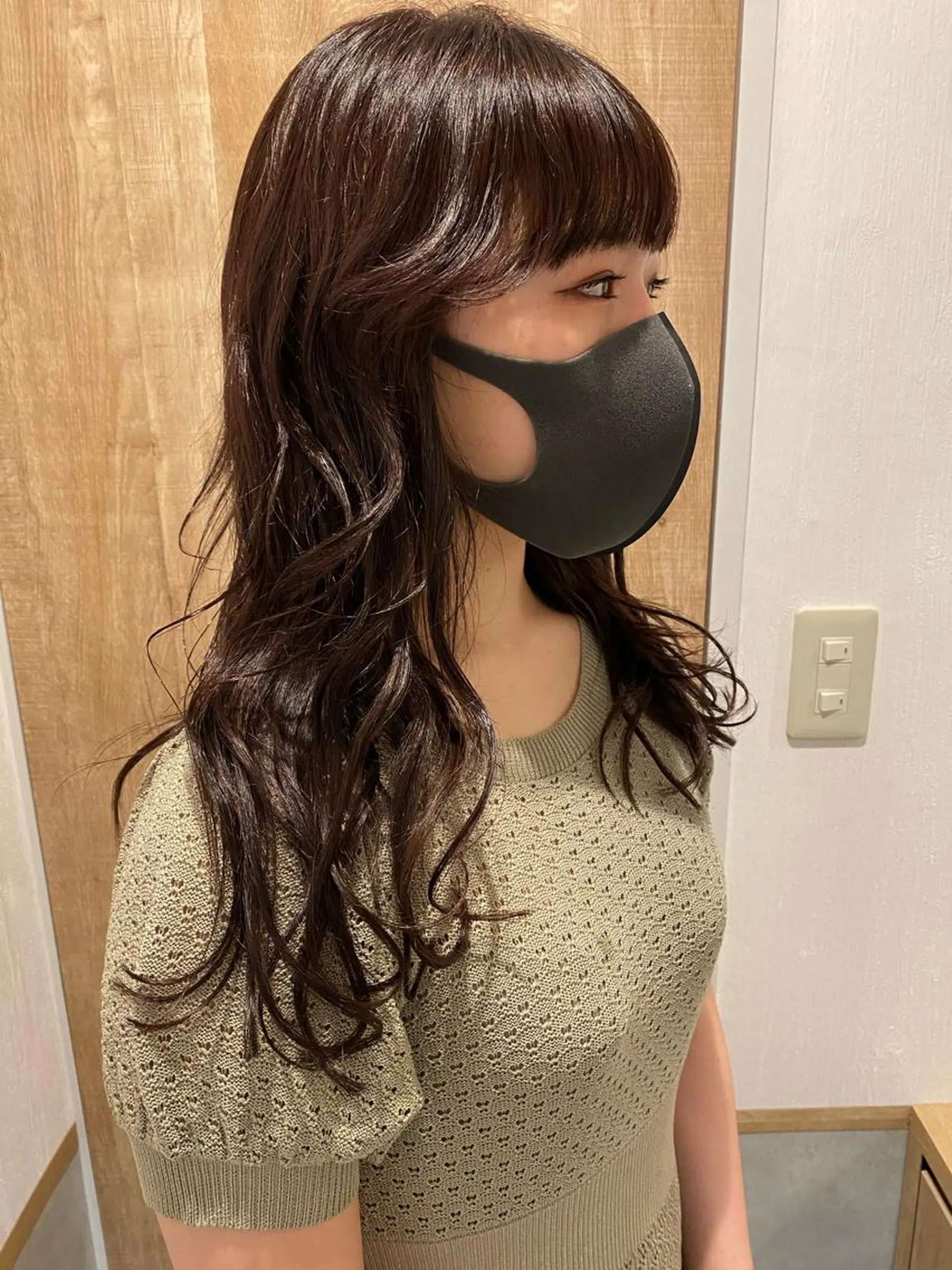 セミロング カラー パーマ Pros所属・nana/レイヤー /酸性ストレートのヘアスタイル