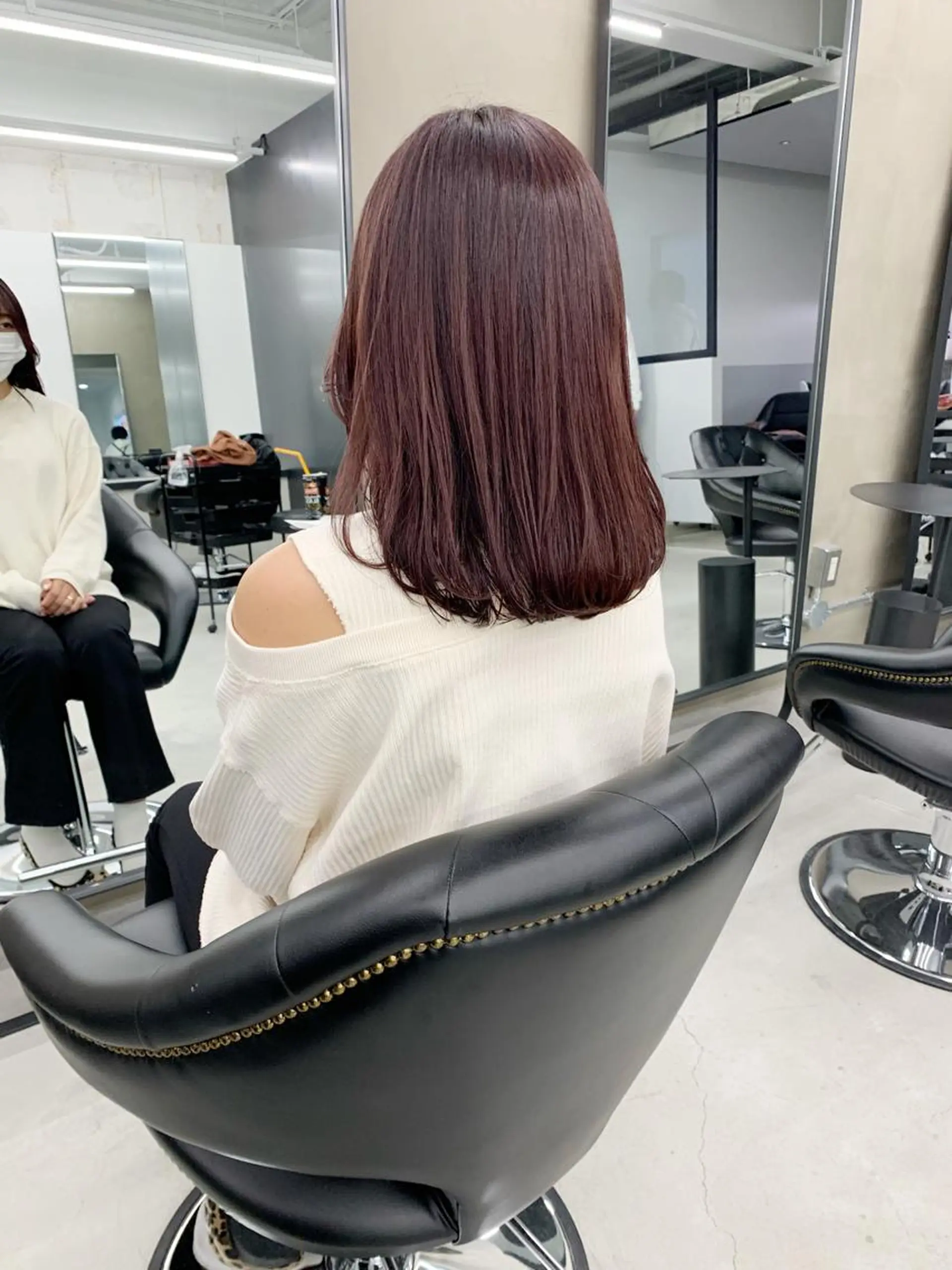ミディアム カラー レッドカラー kimika🥑 メンズ/髪質改善のヘアスタイル