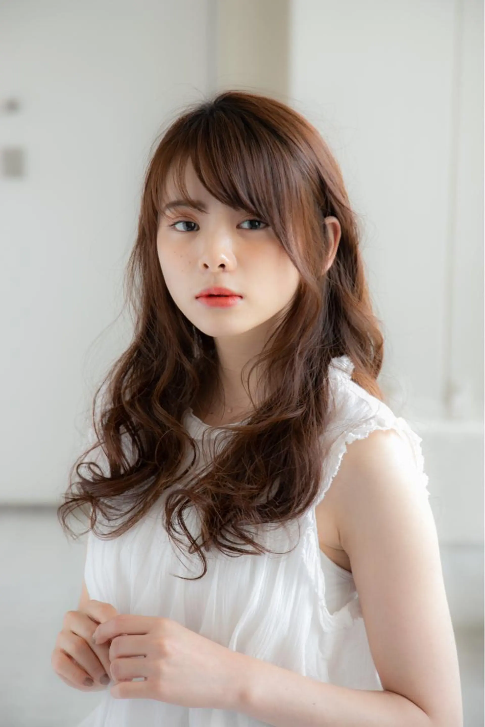 ロング カラー パーマ ヘアアレンジ ネイル マツエク・マツパ 🩵美艶髪×透明感 カラー×質感再生💚のヘアスタイル