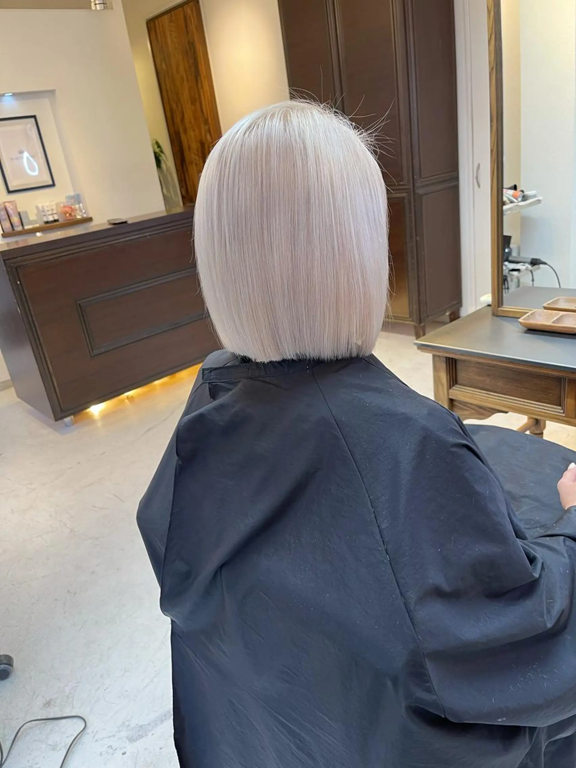 ミディアム カラー カット ヘアカラー トリートメント MARDI GRAS 蘭丸のヘアスタイル