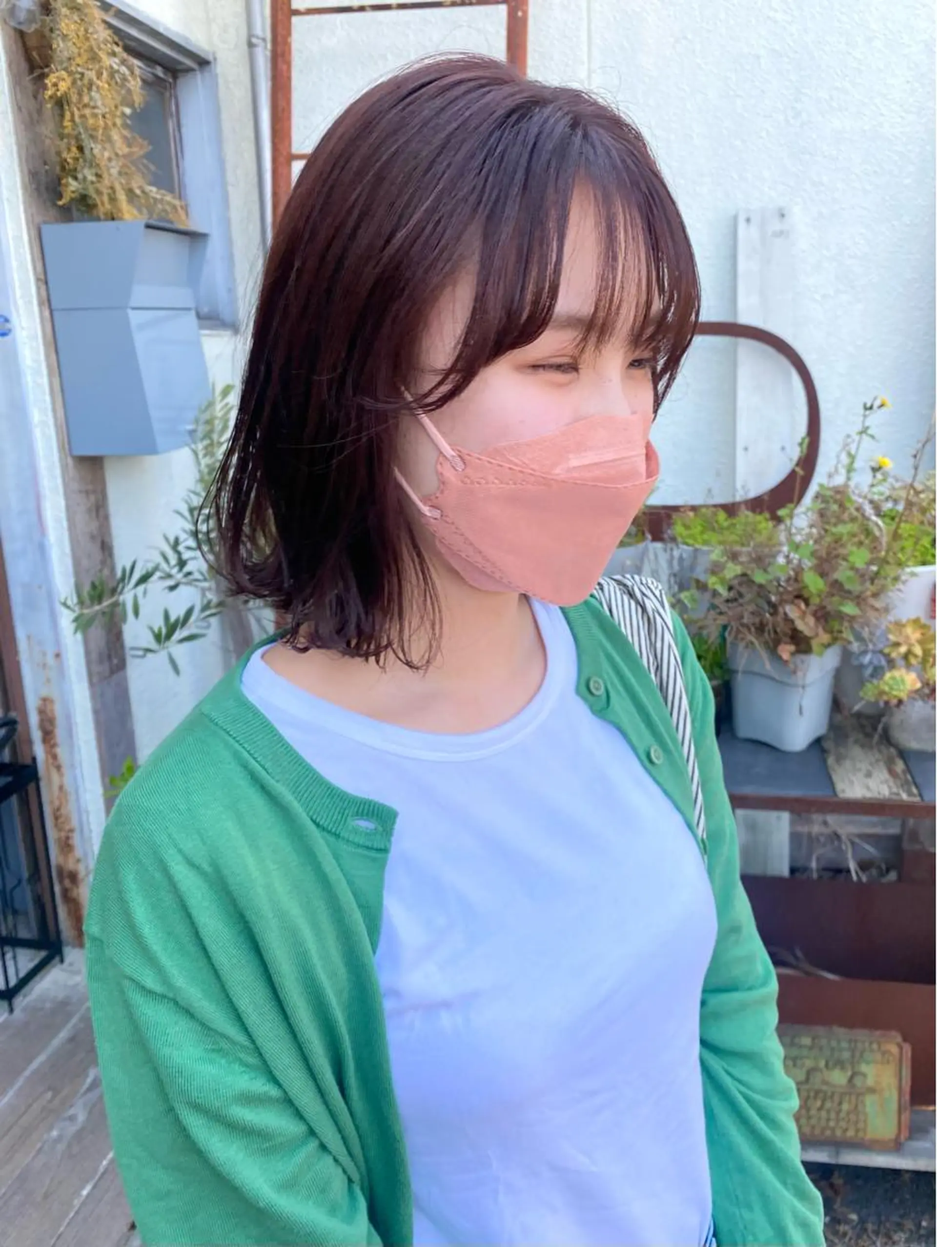 ミディアム カット ヘアカラー YUIMARL岡山店 MIRAIのヘアスタイル