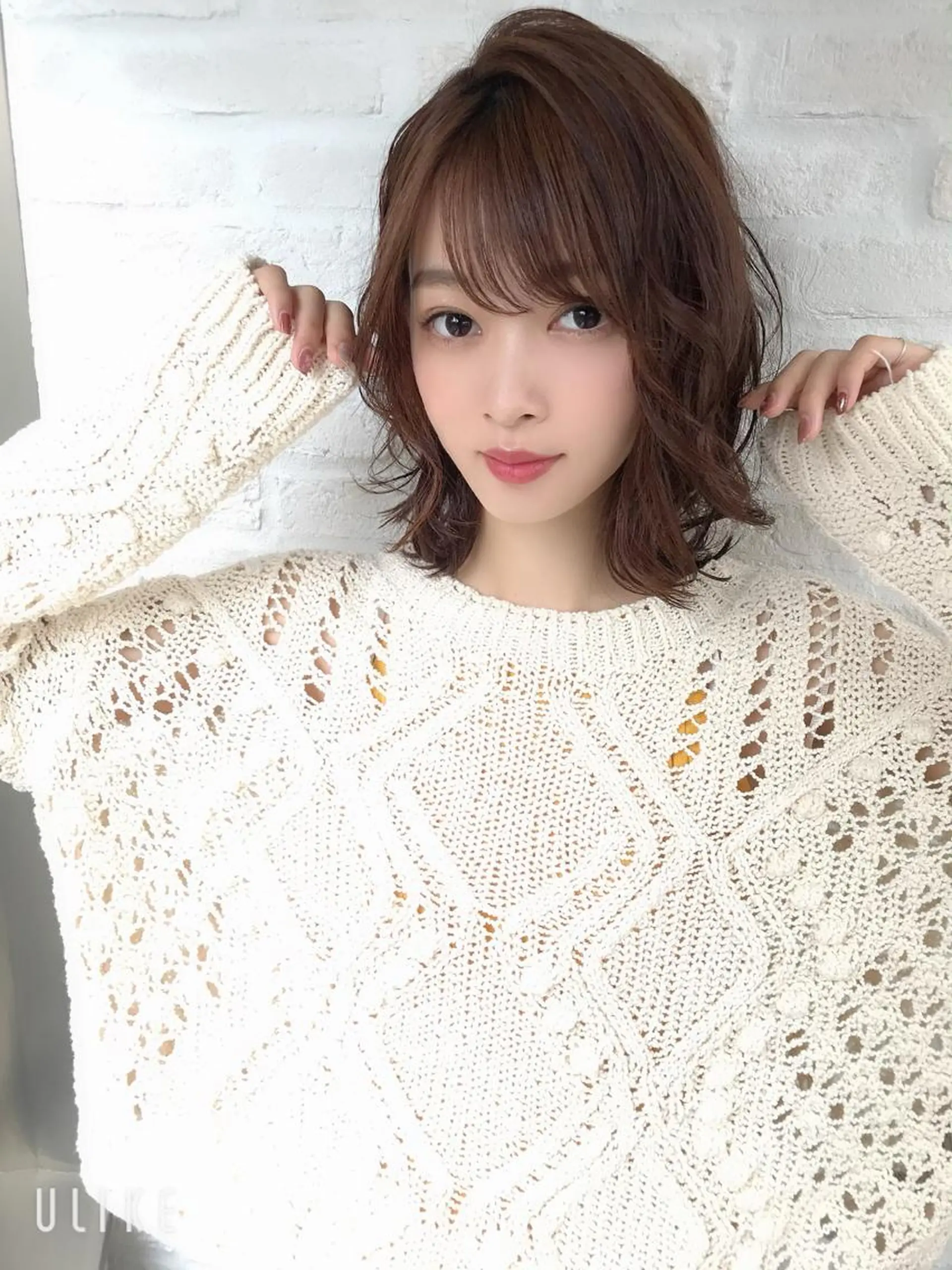 ミディアム カット パーマ トリートメント ヘアリゾート粋　新宿三丁目本店所属・前地 麻衣のヘアスタイル