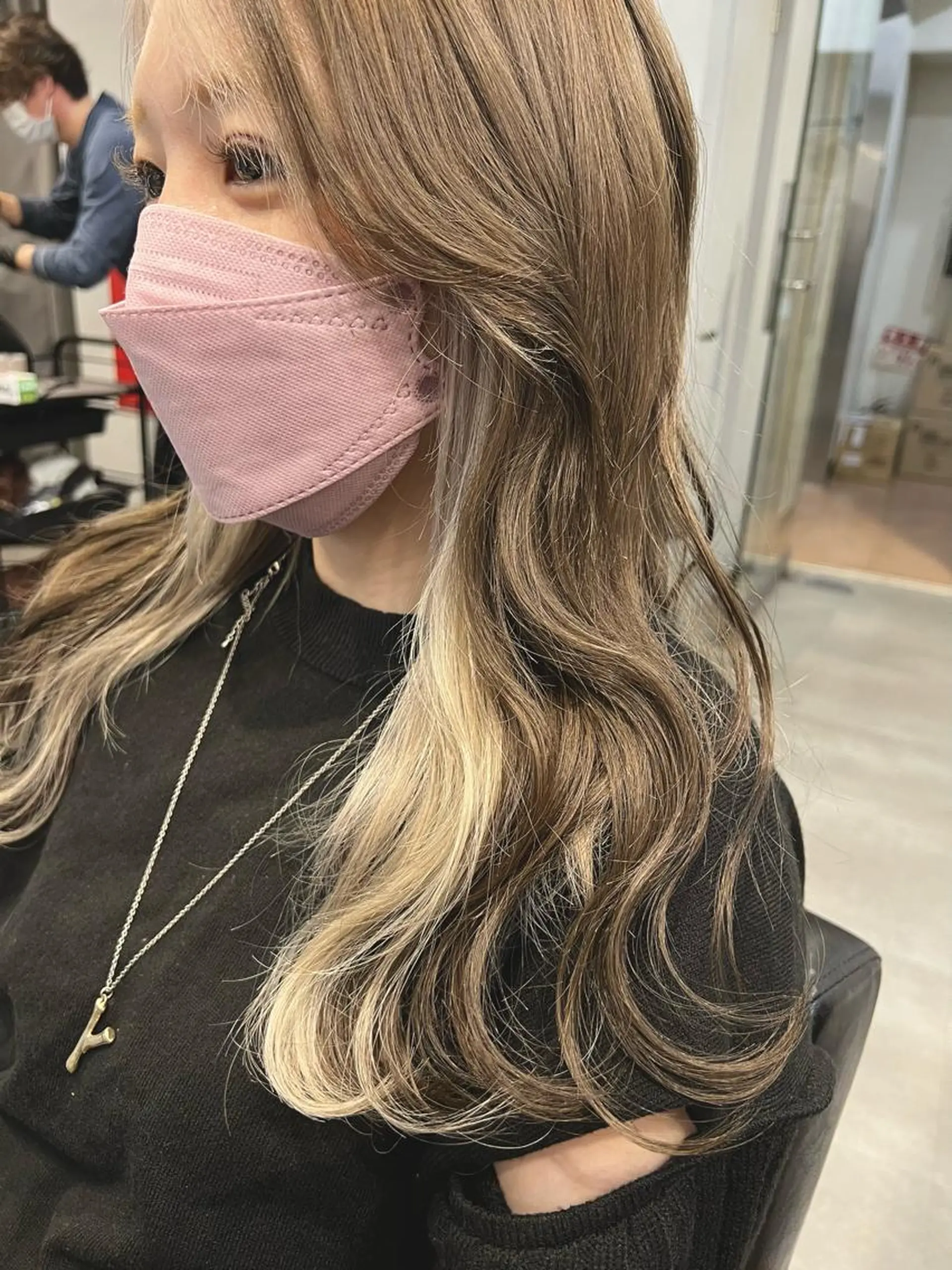 ロング カラー カット ヘアカラー トリートメント M IIのヘアスタイル