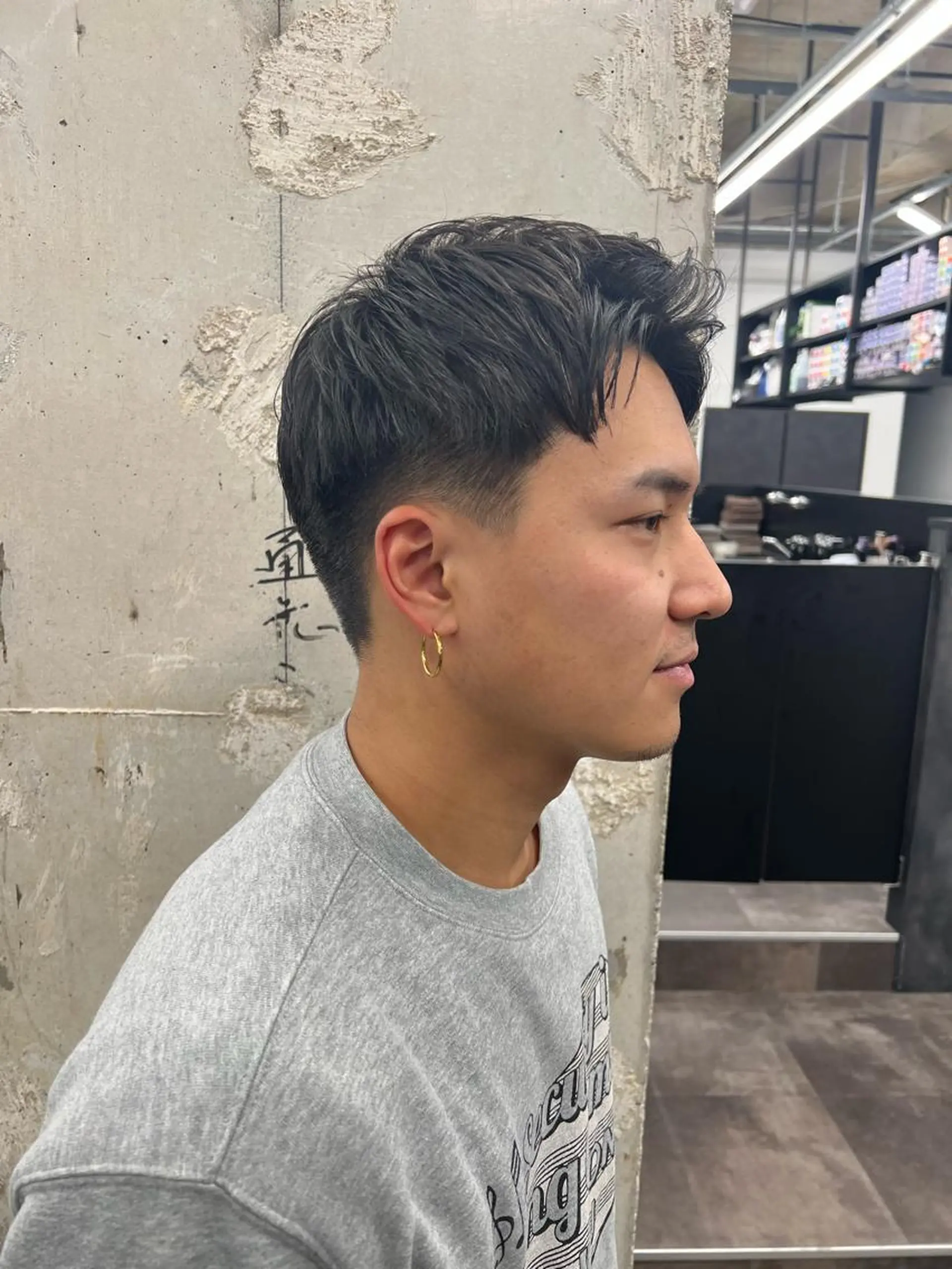 ミディアム メンズ メンズショート カット je suis heureuse所属・ハイライトカラー 🌀ゆい❣️のヘアスタイル