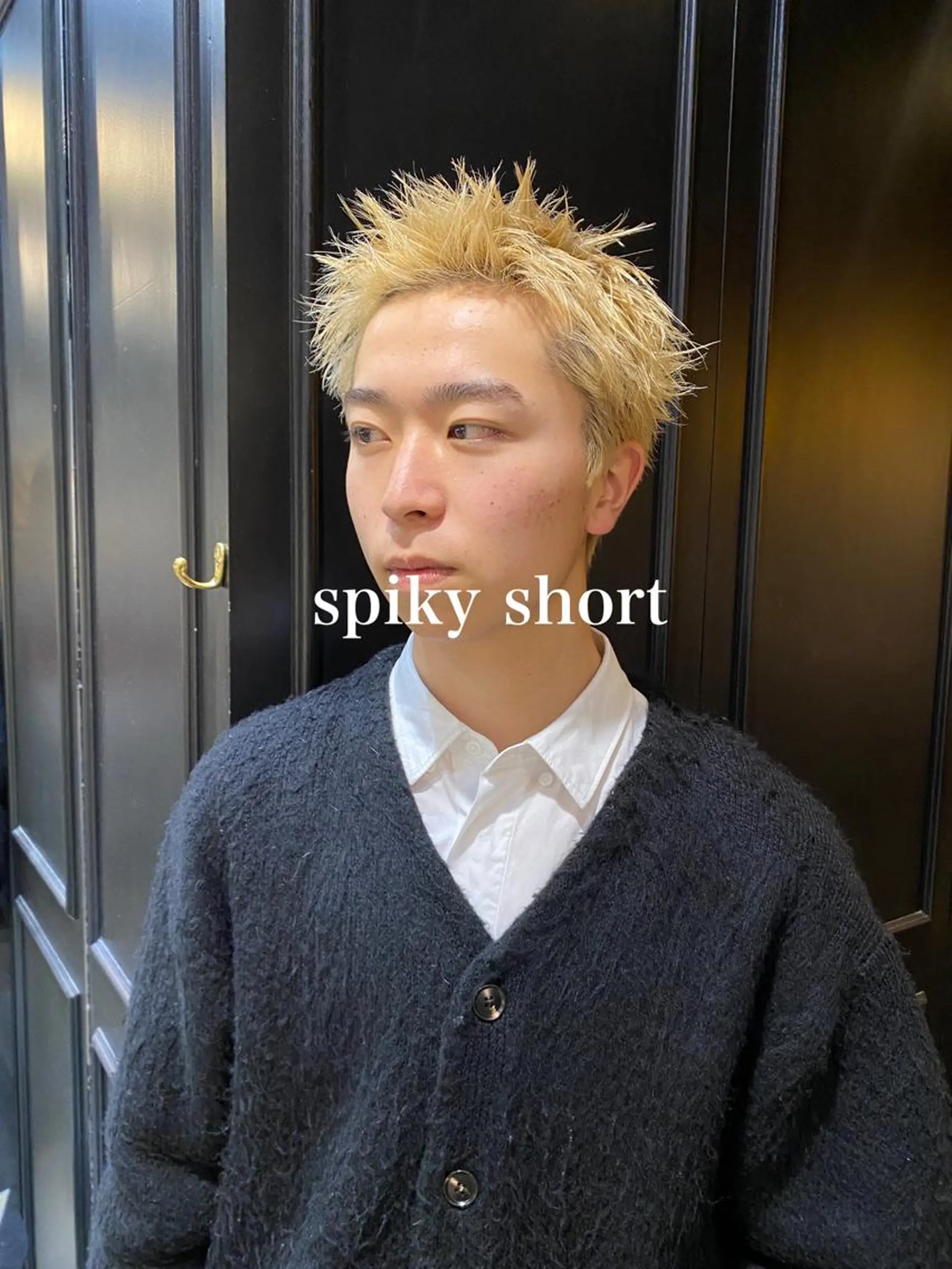 ショート カラー メンズ メンズハイトーン メンズショート ハイトーンカラー ショートヘア カット ヘアカラー トリートメント ◽️モードヘア◽️ SHOUTOのヘアスタイル