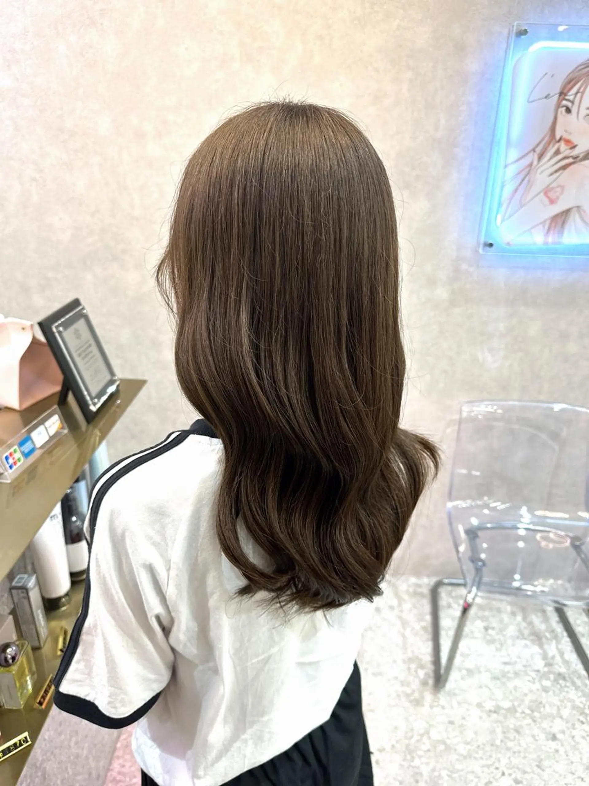 セミロング カラー ヘアアレンジ ヘアカラー トリートメント yuuto🌈 艶髪ダブルカラーのヘアスタイル