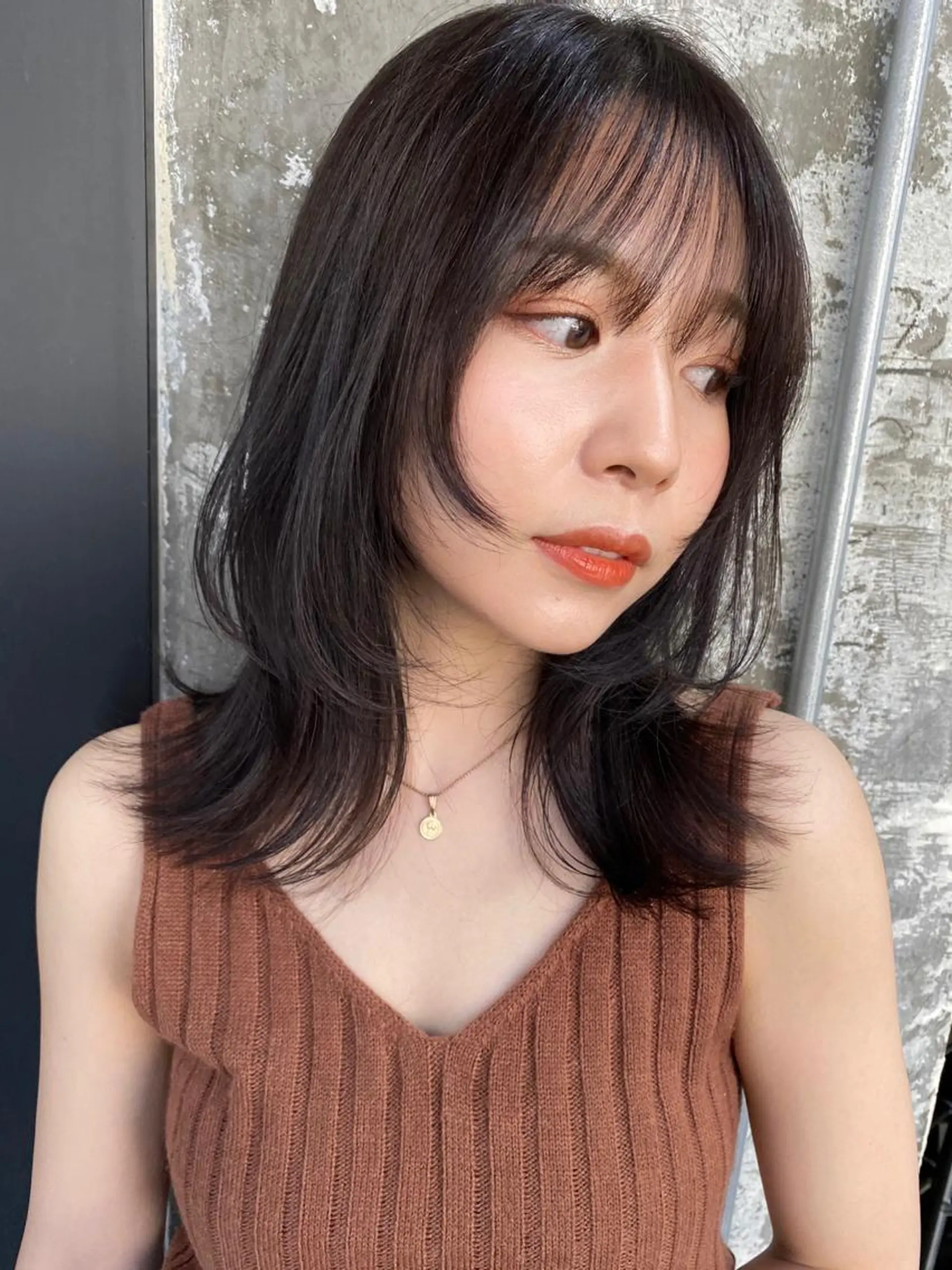 セミロング カラー カット ヘアカラー トリートメント Pia hair Design Yakuin所属・Pia ツボイ ケイタのヘアスタイル