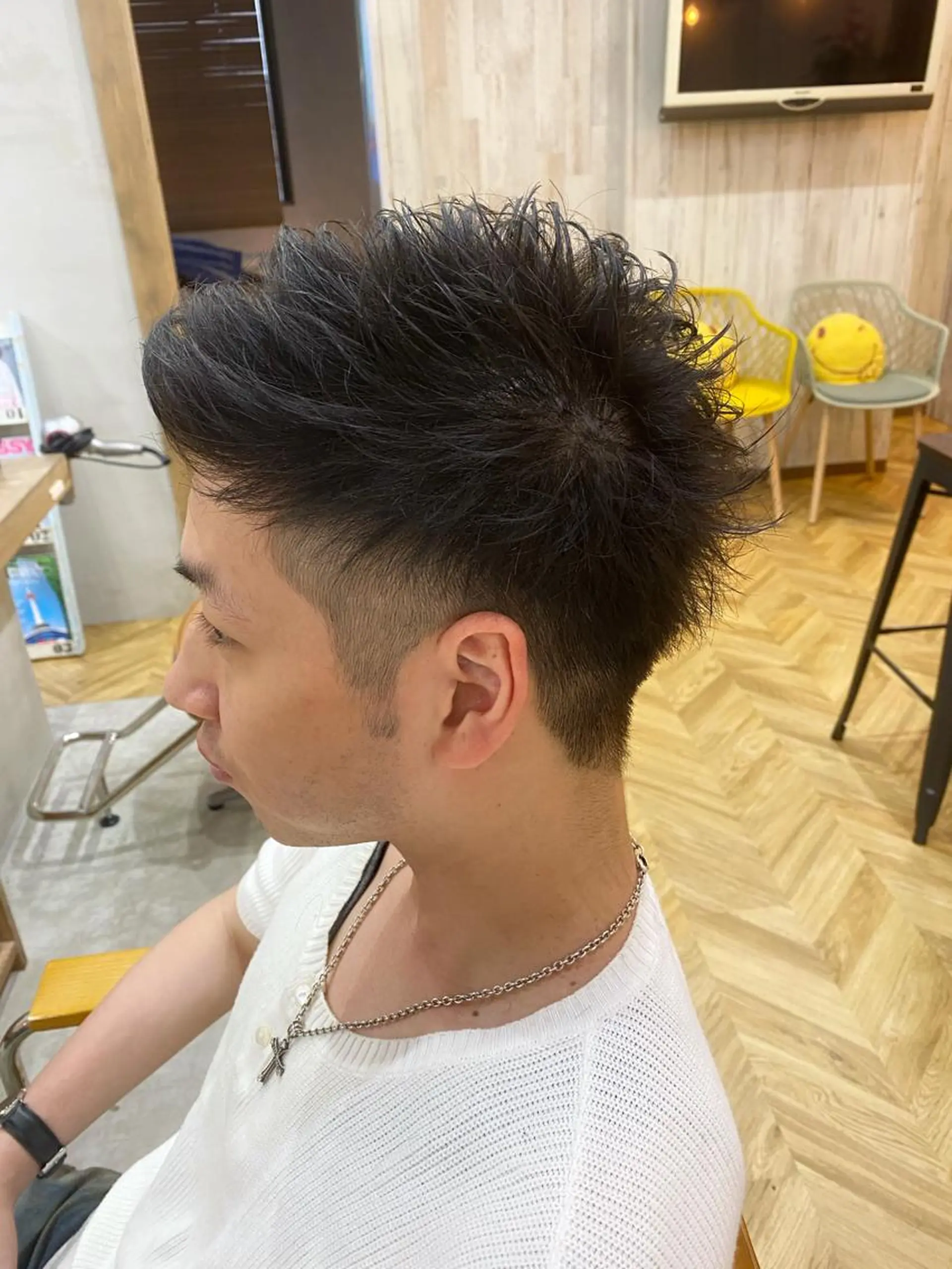 メンズ カット 藤野 陵平のヘアスタイル