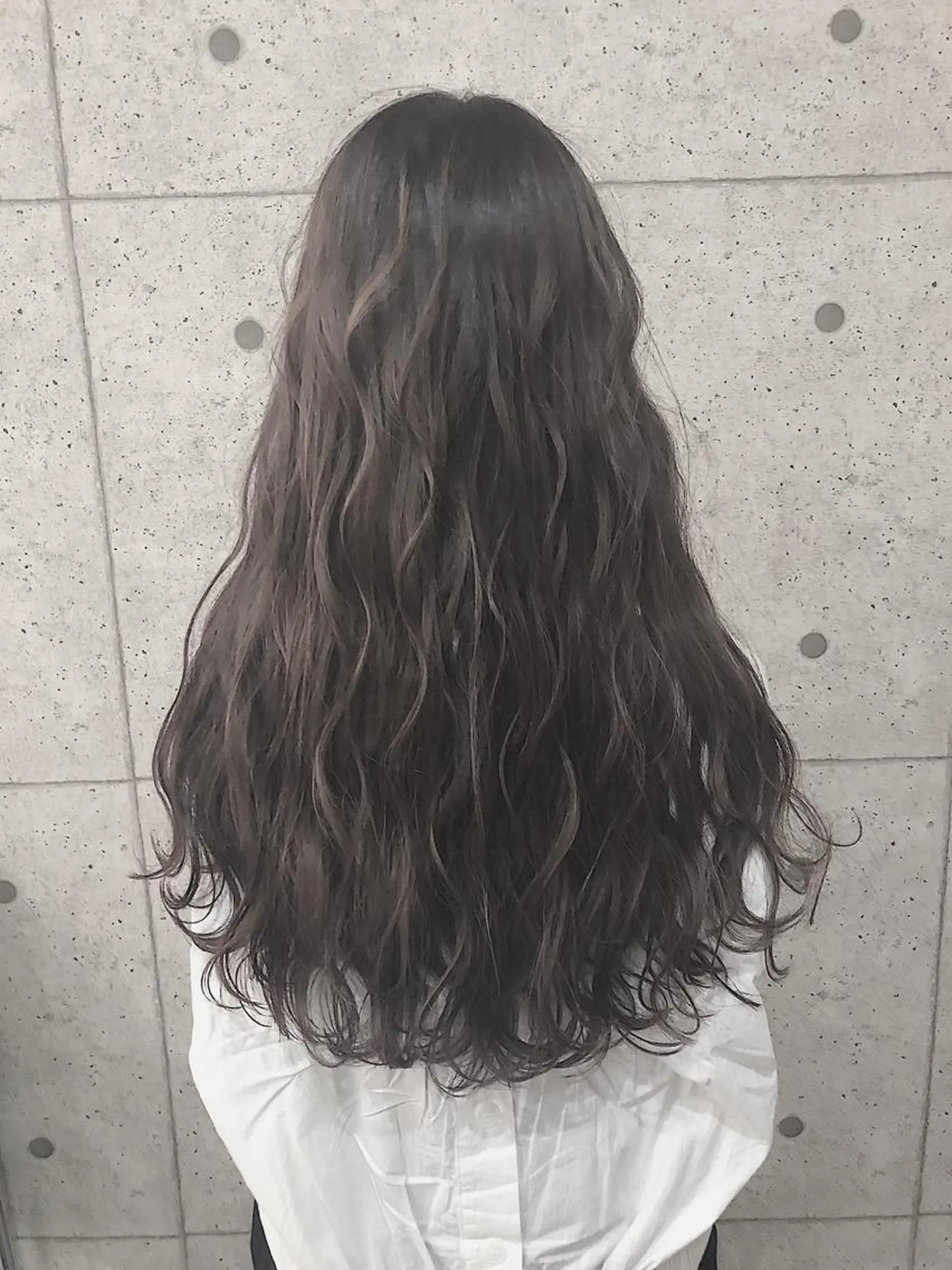 ロング ヘアカラー トリートメント 韓国系ダブルカラー✨ ハイライト専門✨春日のヘアスタイル