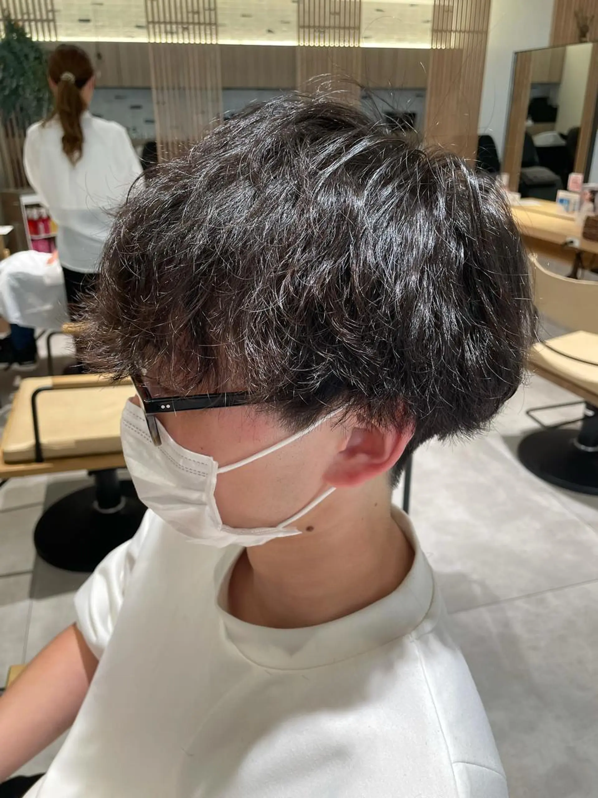パーマ メンズ メンズパーマ 波巻きパーマ カット パーマ 高木 櫻のヘアスタイル