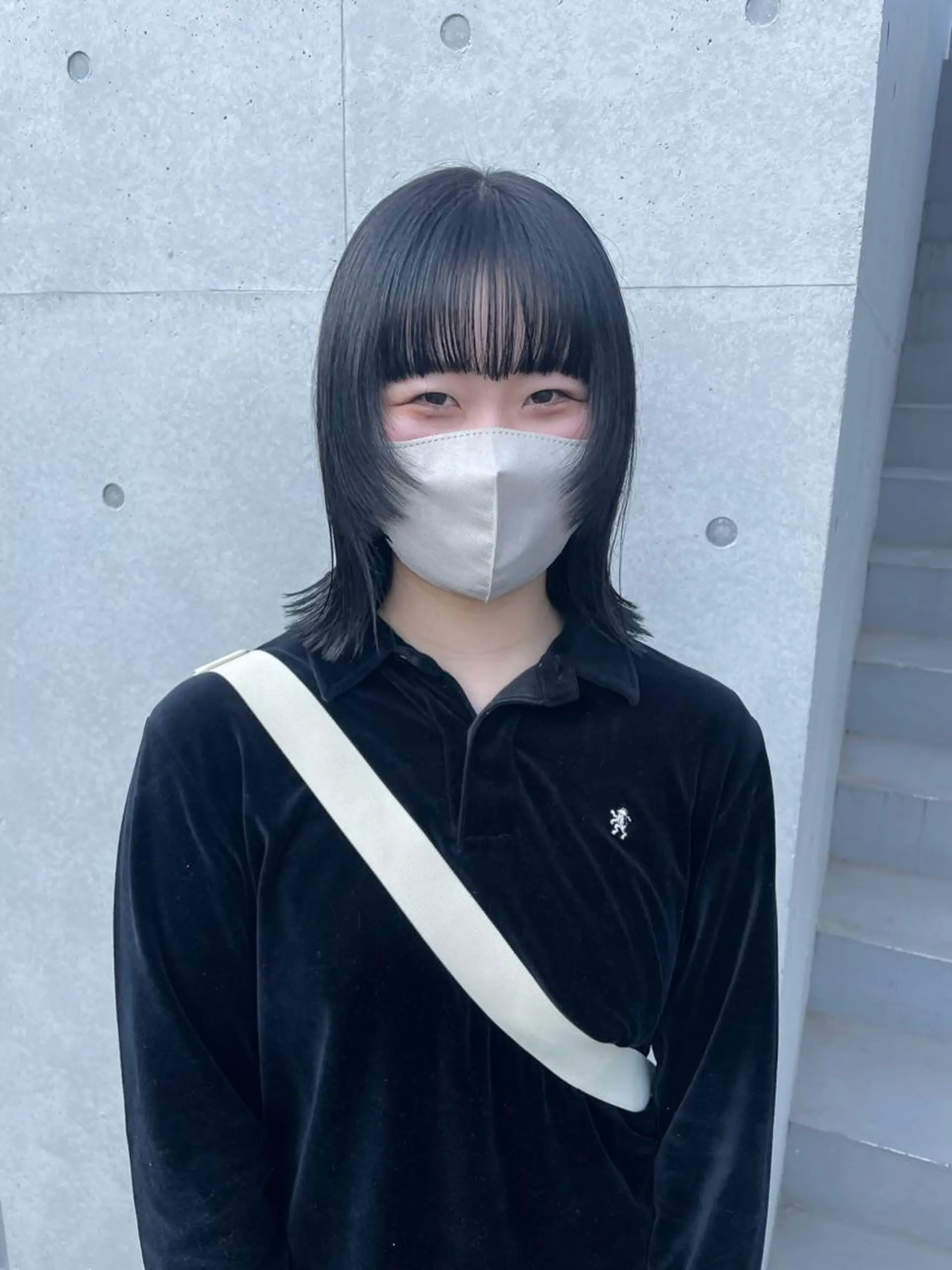 ミディアム カラー カット 佐伯 和佳のヘアスタイル