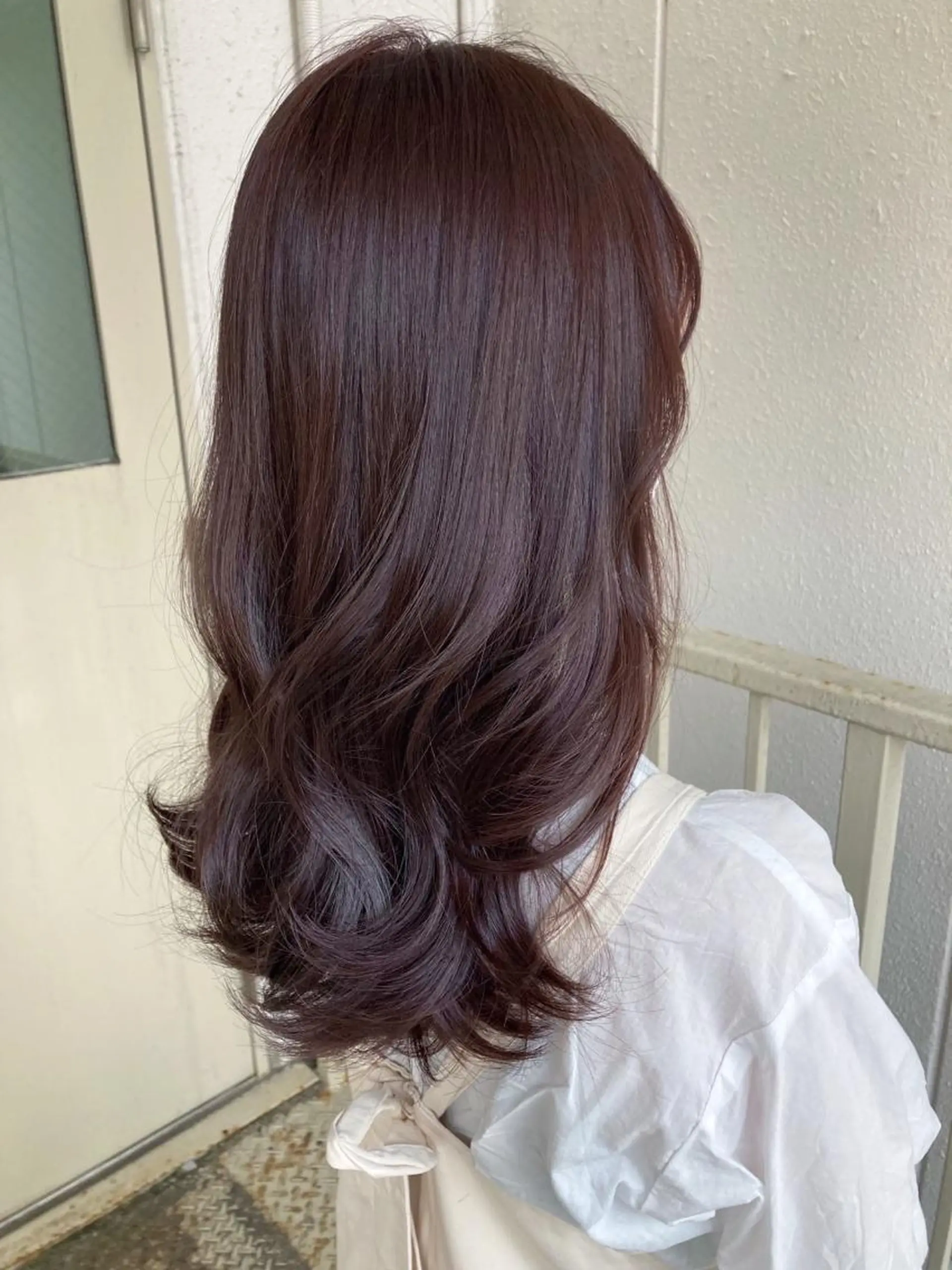 ロング ピンクブラウン roka ノゾミのヘアスタイル