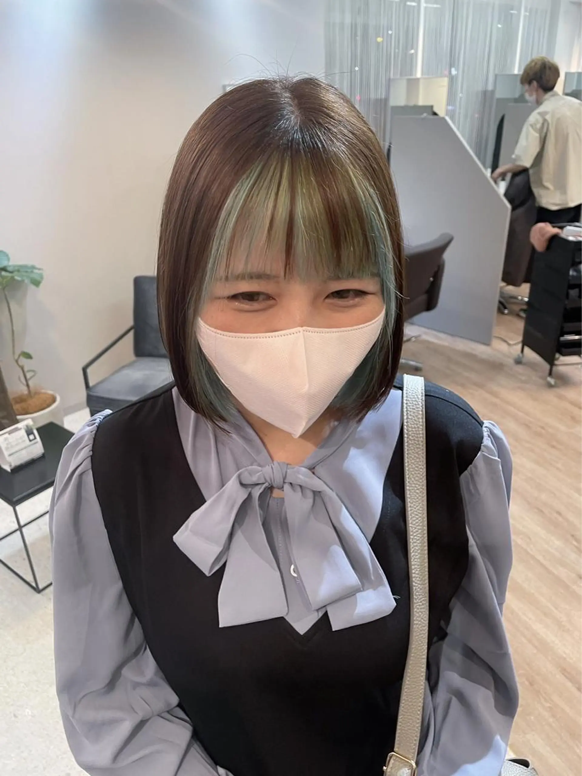 ショート ミストバング ボブ 阪急/箕面/髪質改善 /千夏のヘアスタイル