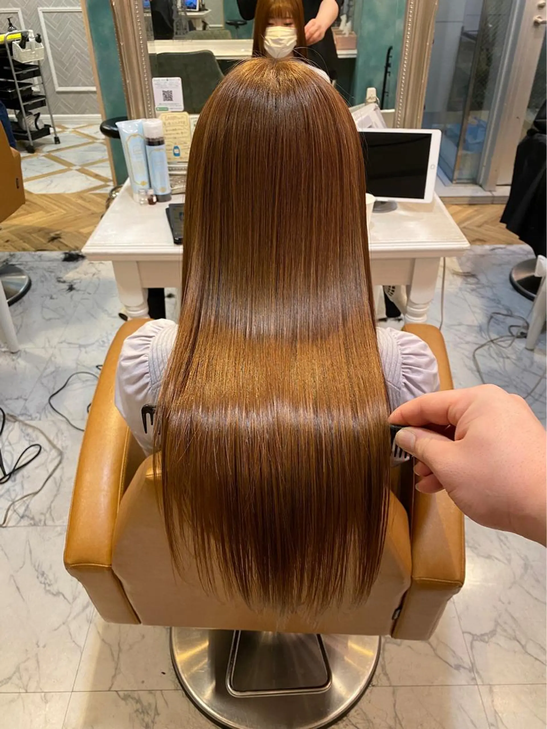 ロング カット 縮毛矯正 トリートメント ✨髪質改善/レイヤー ✨川合佑哉のヘアスタイル
