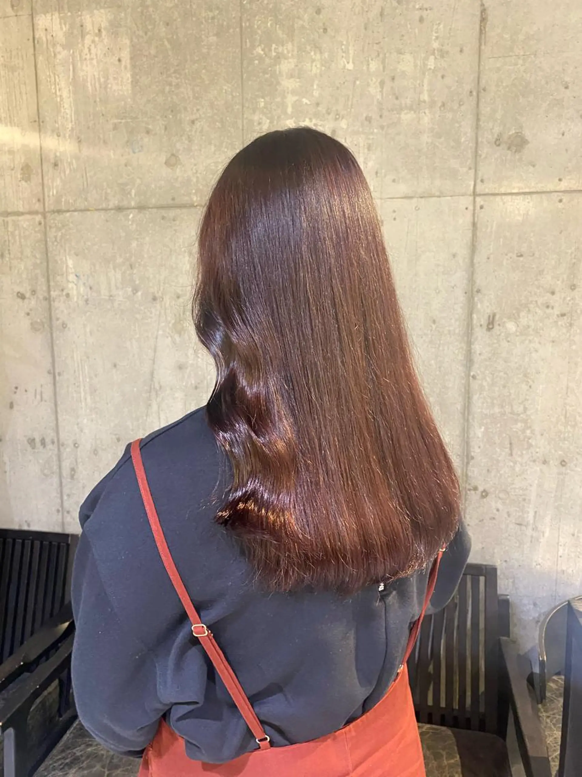 セミロング カラー ヘアアレンジ アッシュ ベージュカラー 黒髪 ブルーカラー ブルーブラック カット ヘアカラー トリートメント 透明感/韓国風 🤍mito🤍のヘアスタイル