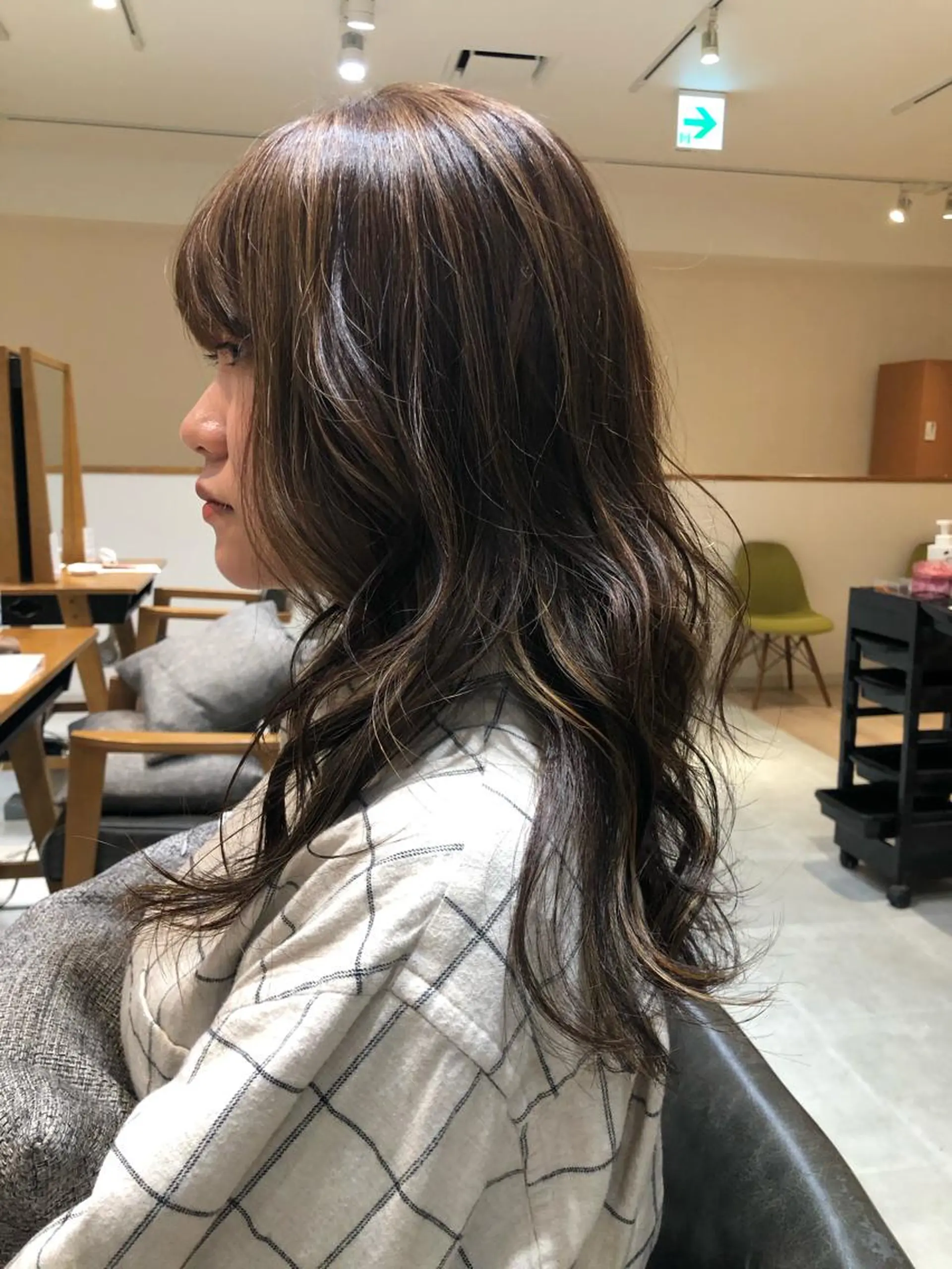 ロング カラー ハイライトカラー ハイライト VIEW BLUE所属・レイヤー/顔まわり /亀戸錦糸町/なつきのヘアスタイル