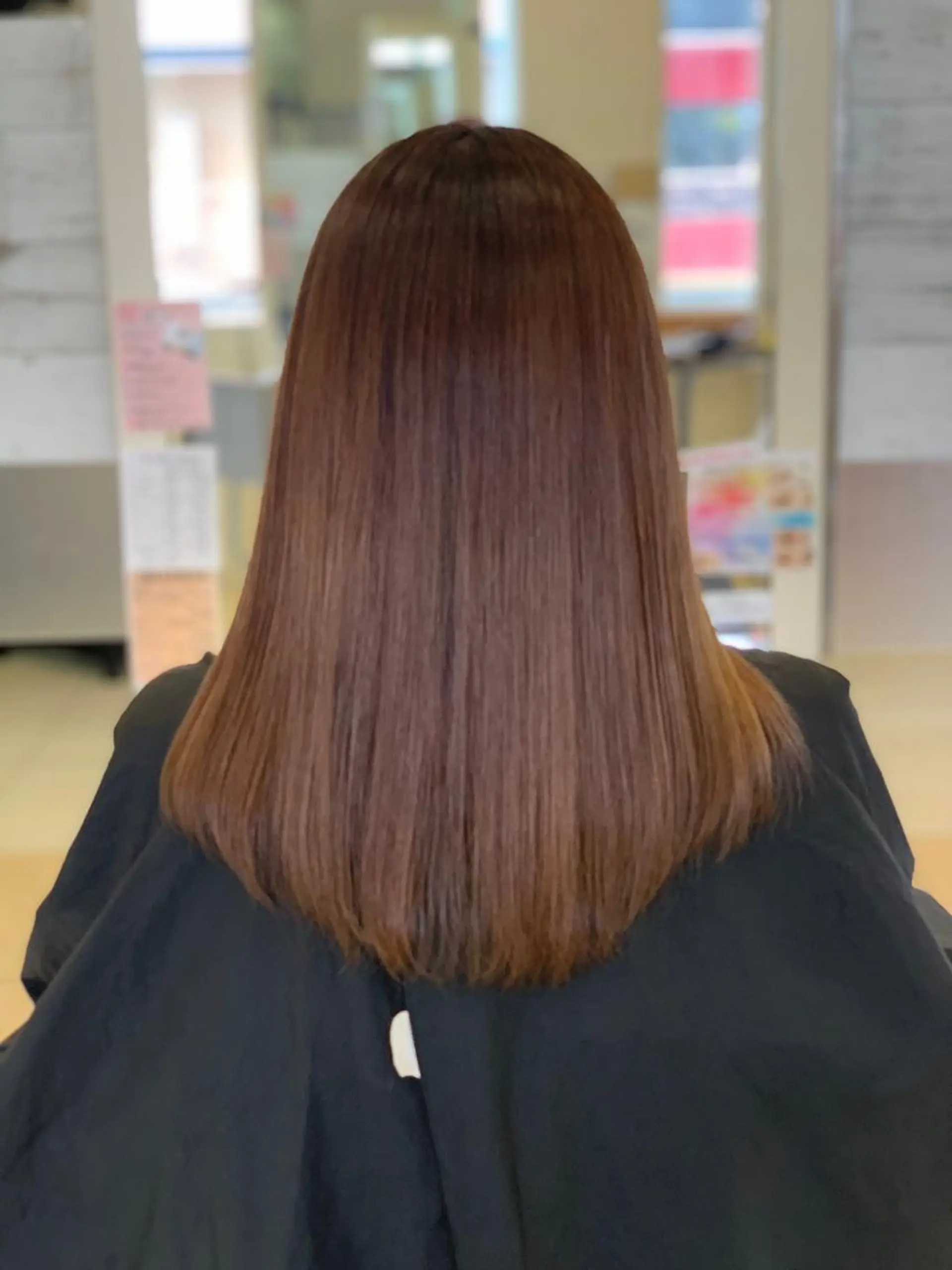 セミロング ヘアカラー 山中 亮司のヘアスタイル