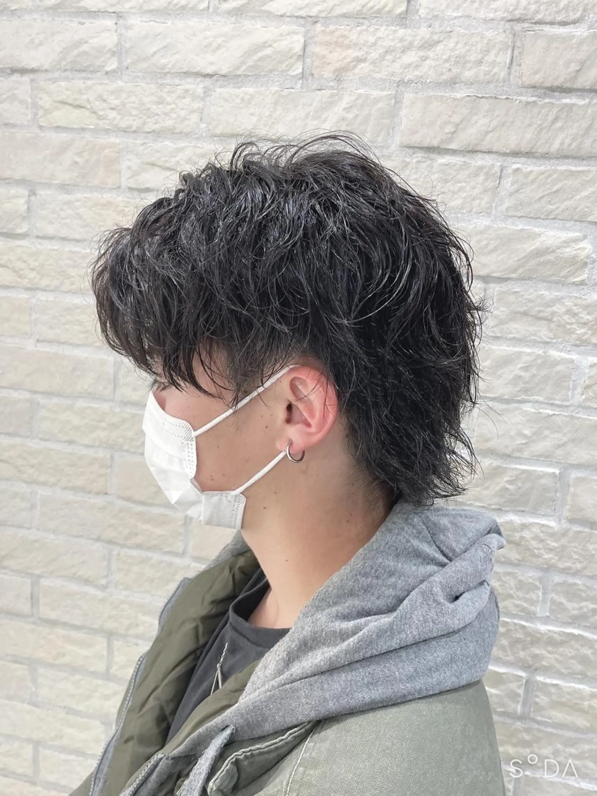 ショート パーマ メンズ 🪞髪質改善カラー× レイヤー河村真聖🪞のヘアスタイル