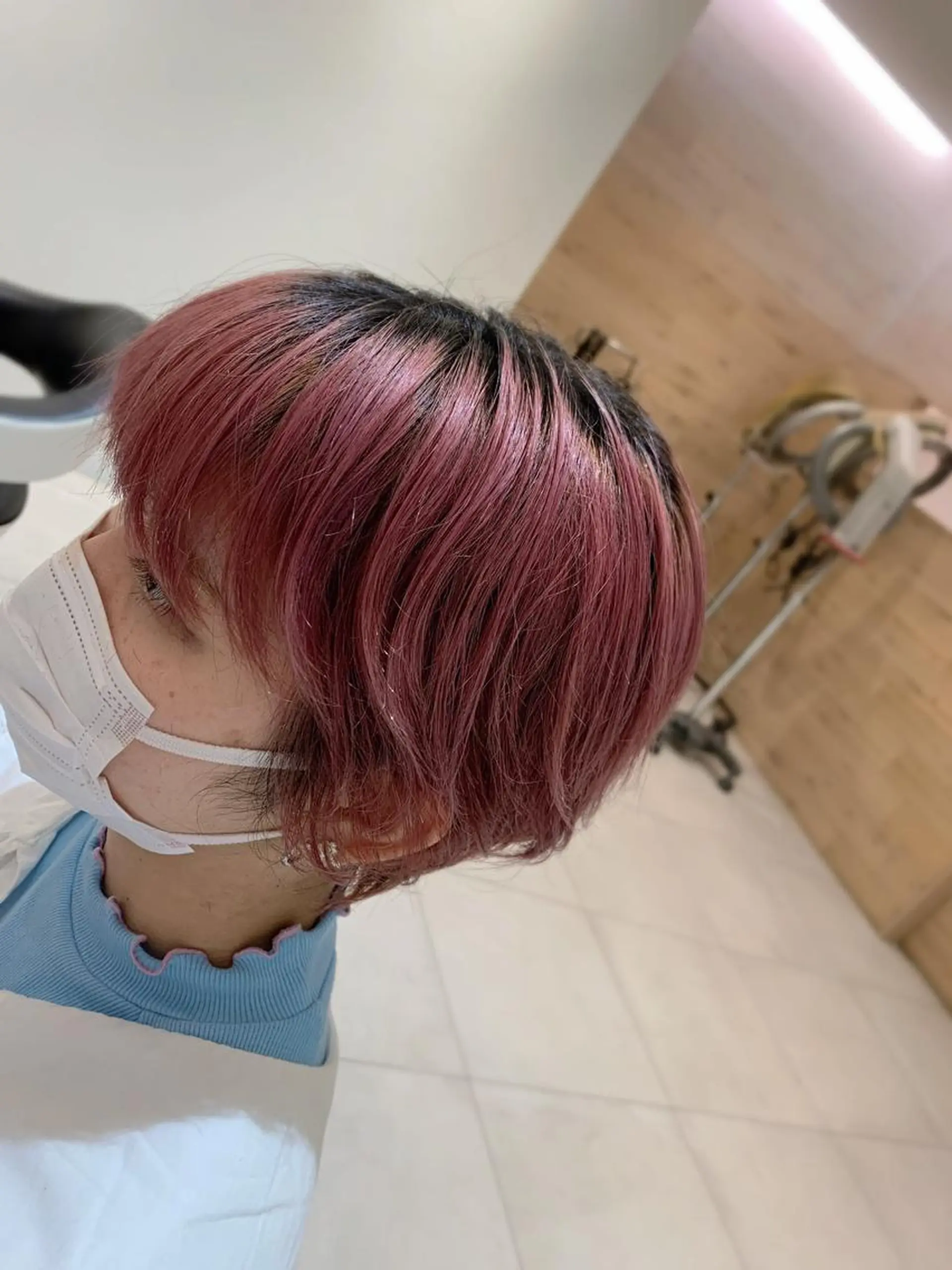 ショート カラー ピンクカラー ショートヘア L PLACE所属・L PLACE 丸山一希のヘアスタイル