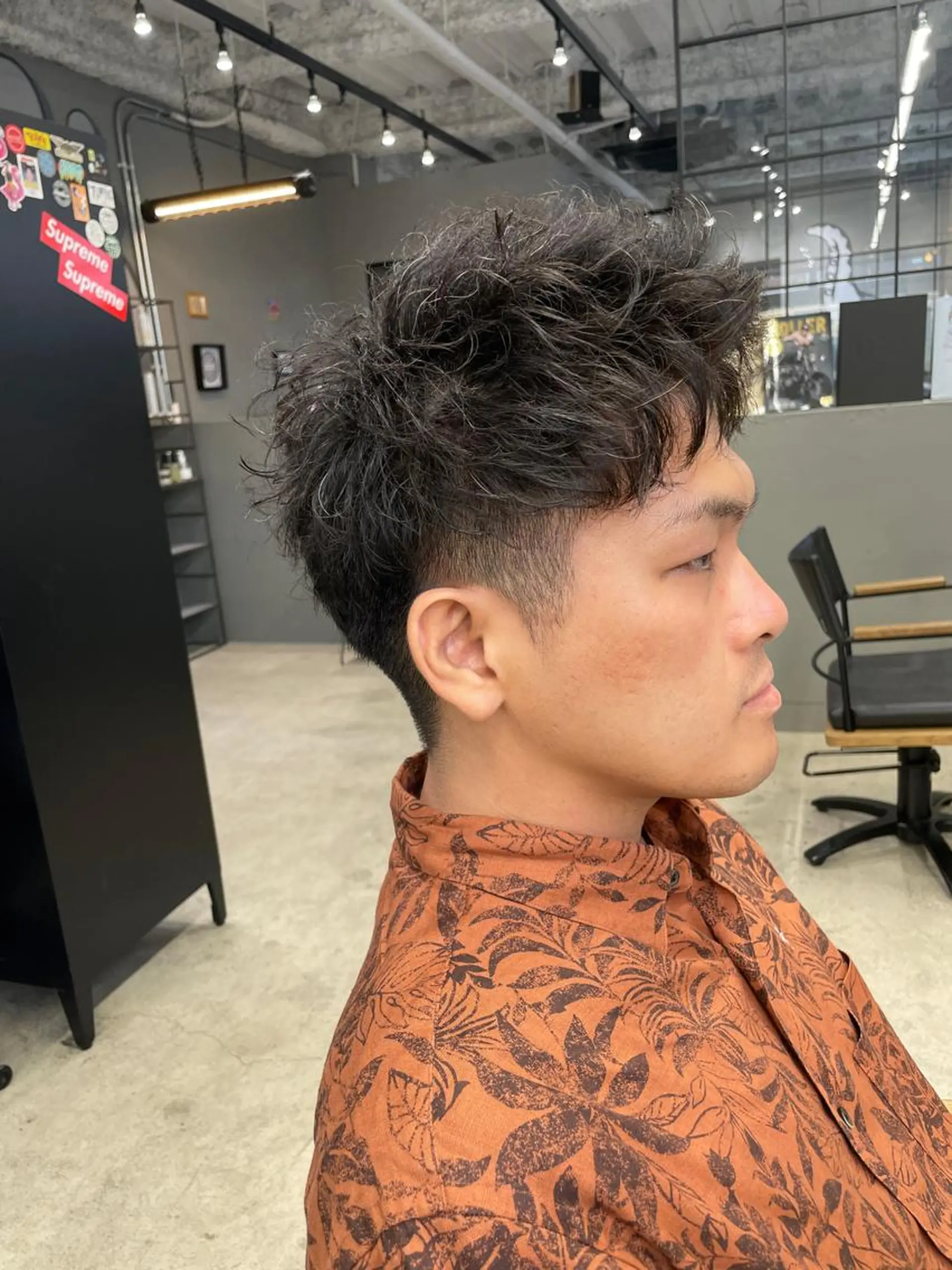 パーマ メンズ カット パーマ メンズ専門サロン wokeのヘアスタイル