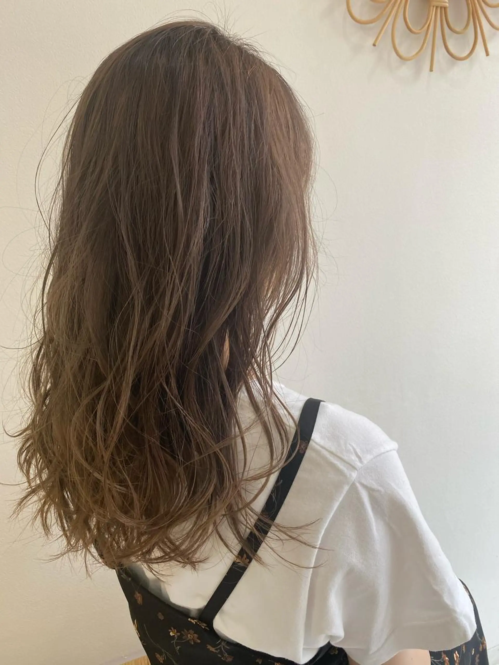 ロング カラー nishido ハイライト/メンズのヘアスタイル