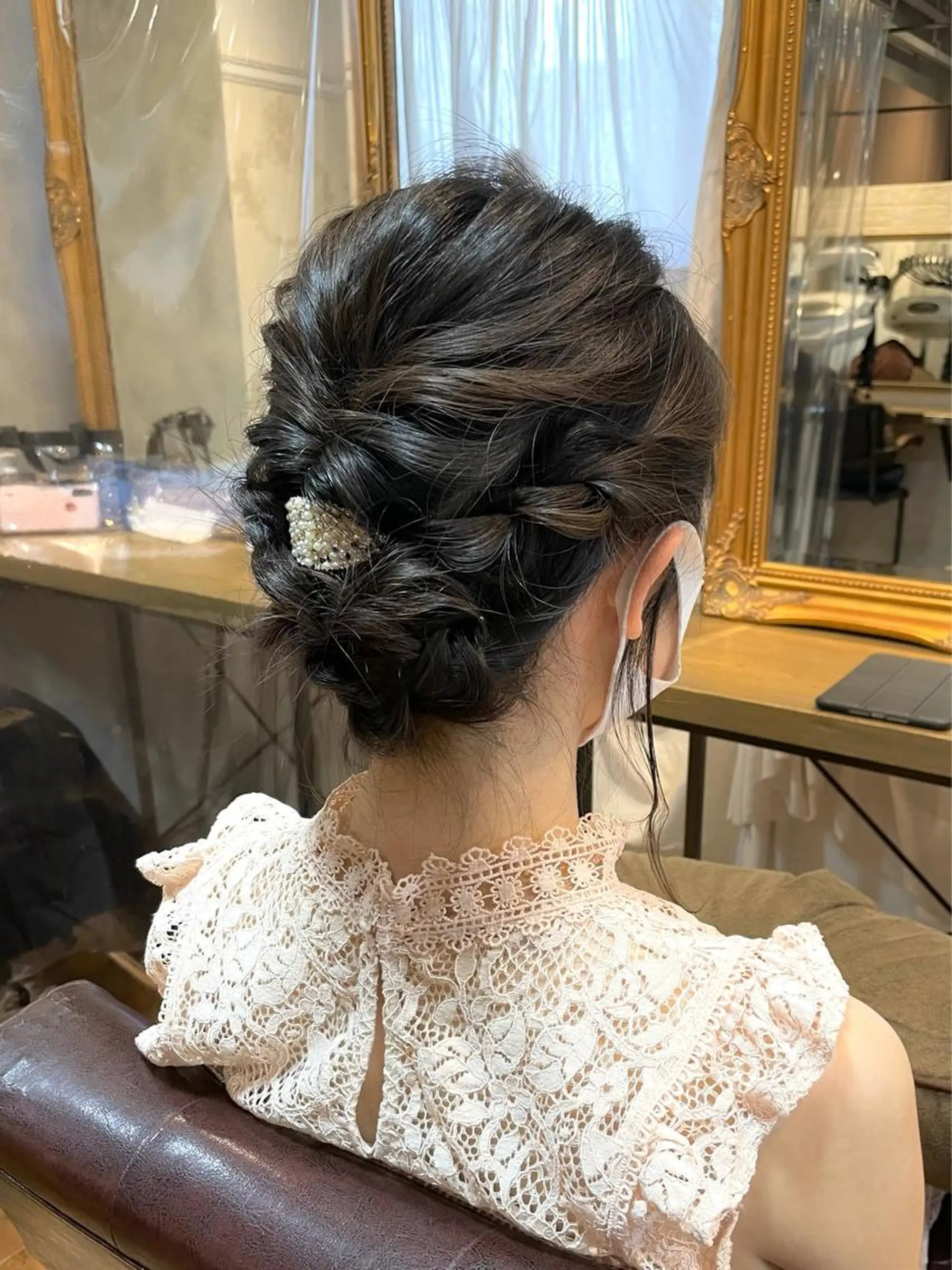 セミロング ヘアアレンジ ヘアセット 💖透明感カラー💖 坂本万由子のヘアスタイル